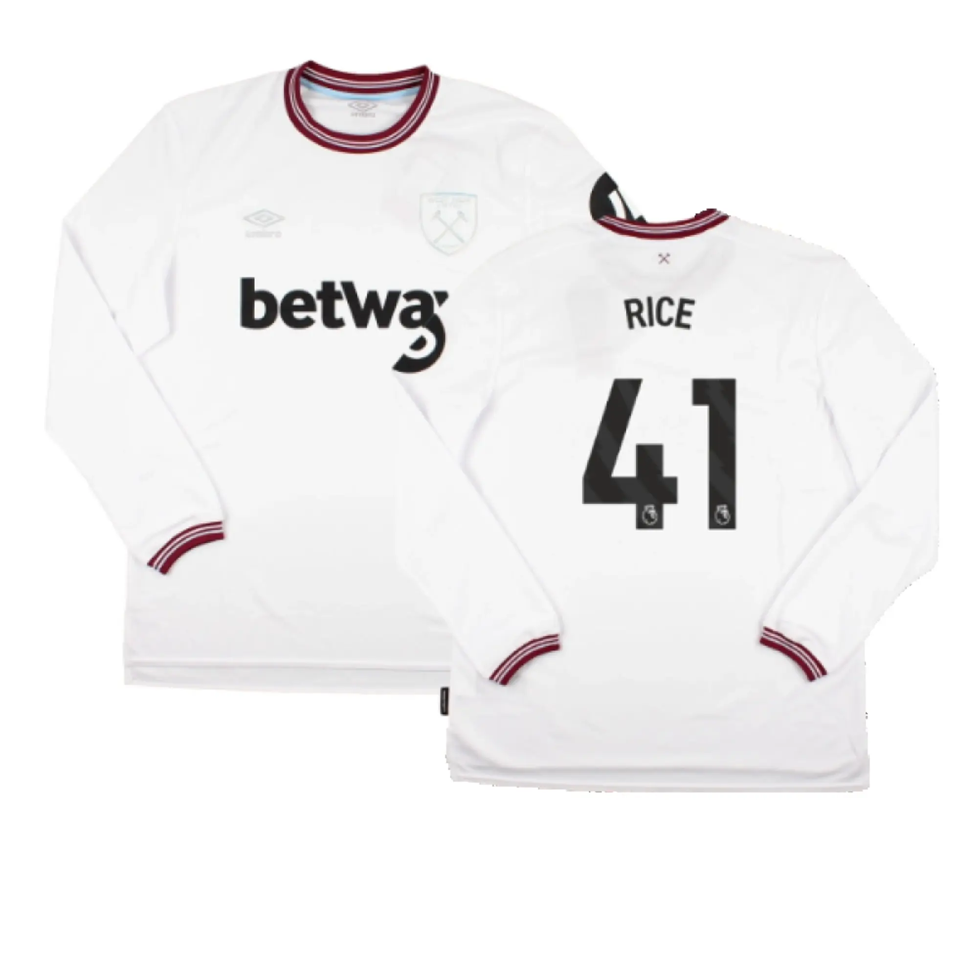 Umbro West Ham United Mens LS Away Shirt 2023/24