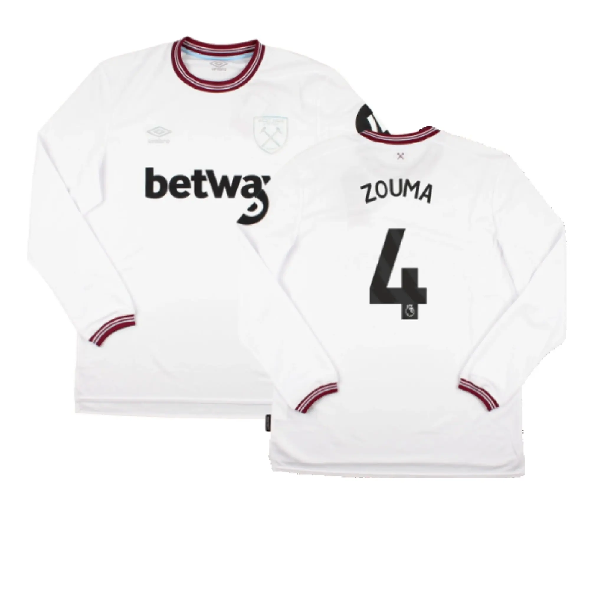 Umbro West Ham United Mens LS Away Shirt 2023/24