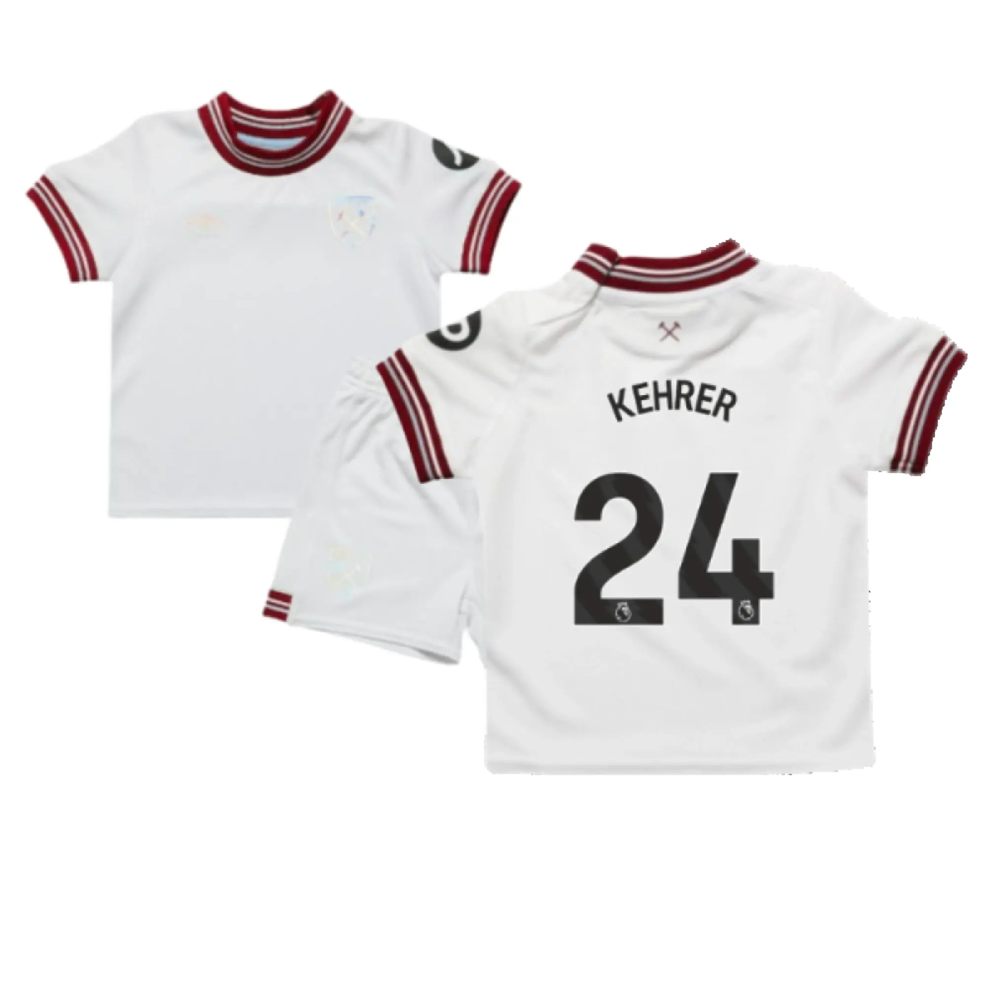 Umbro West Ham United Baby SS Away Mini Kit 2023/24