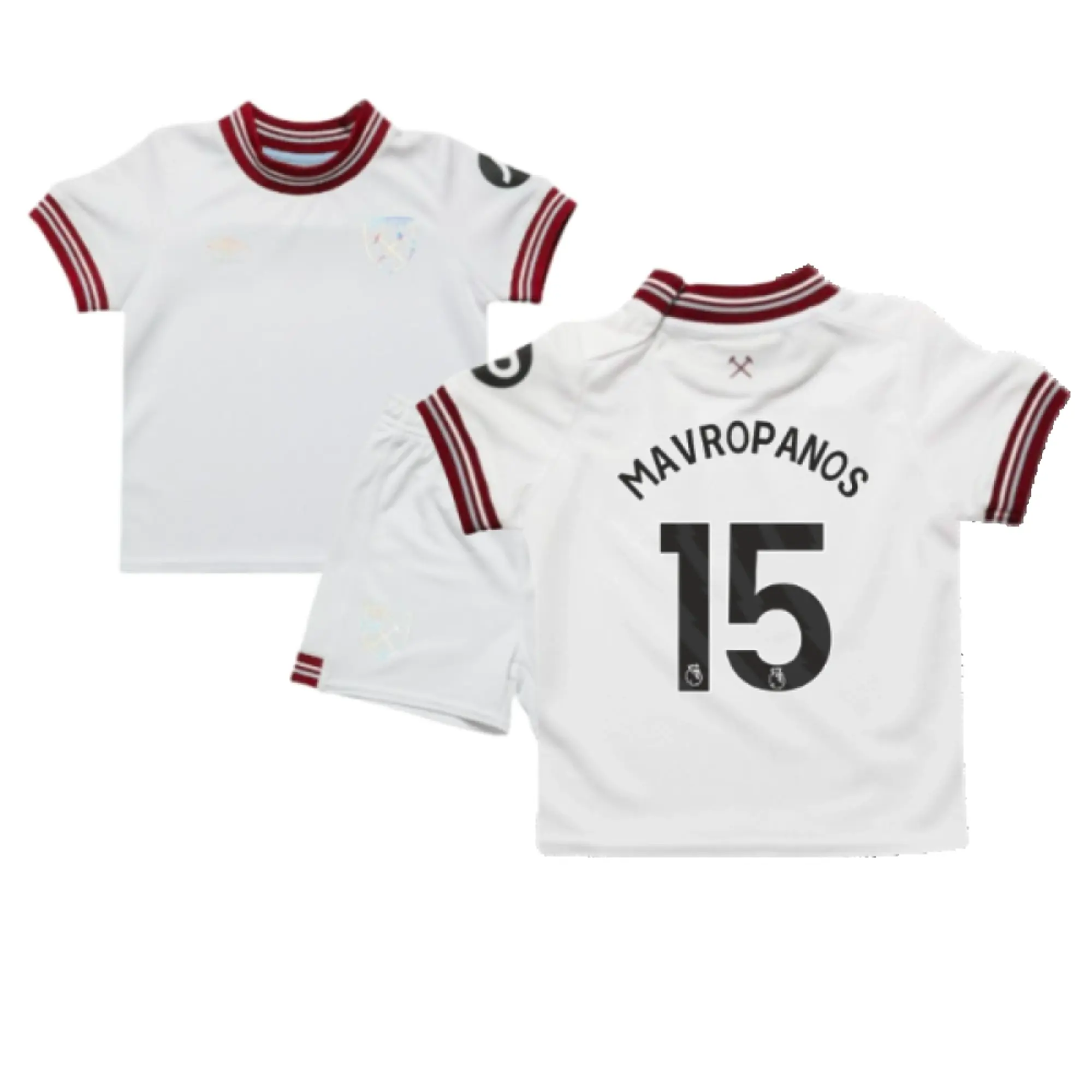 Umbro West Ham United Baby SS Away Mini Kit 2023/24