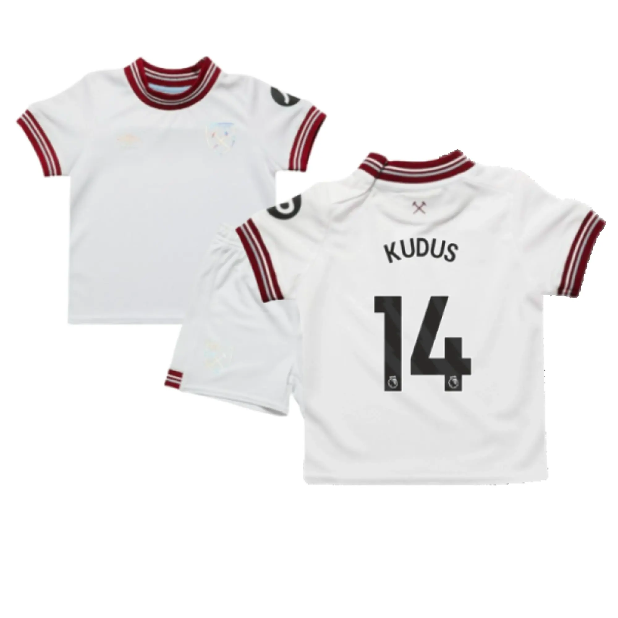 Umbro West Ham United Baby SS Away Mini Kit 2023/24