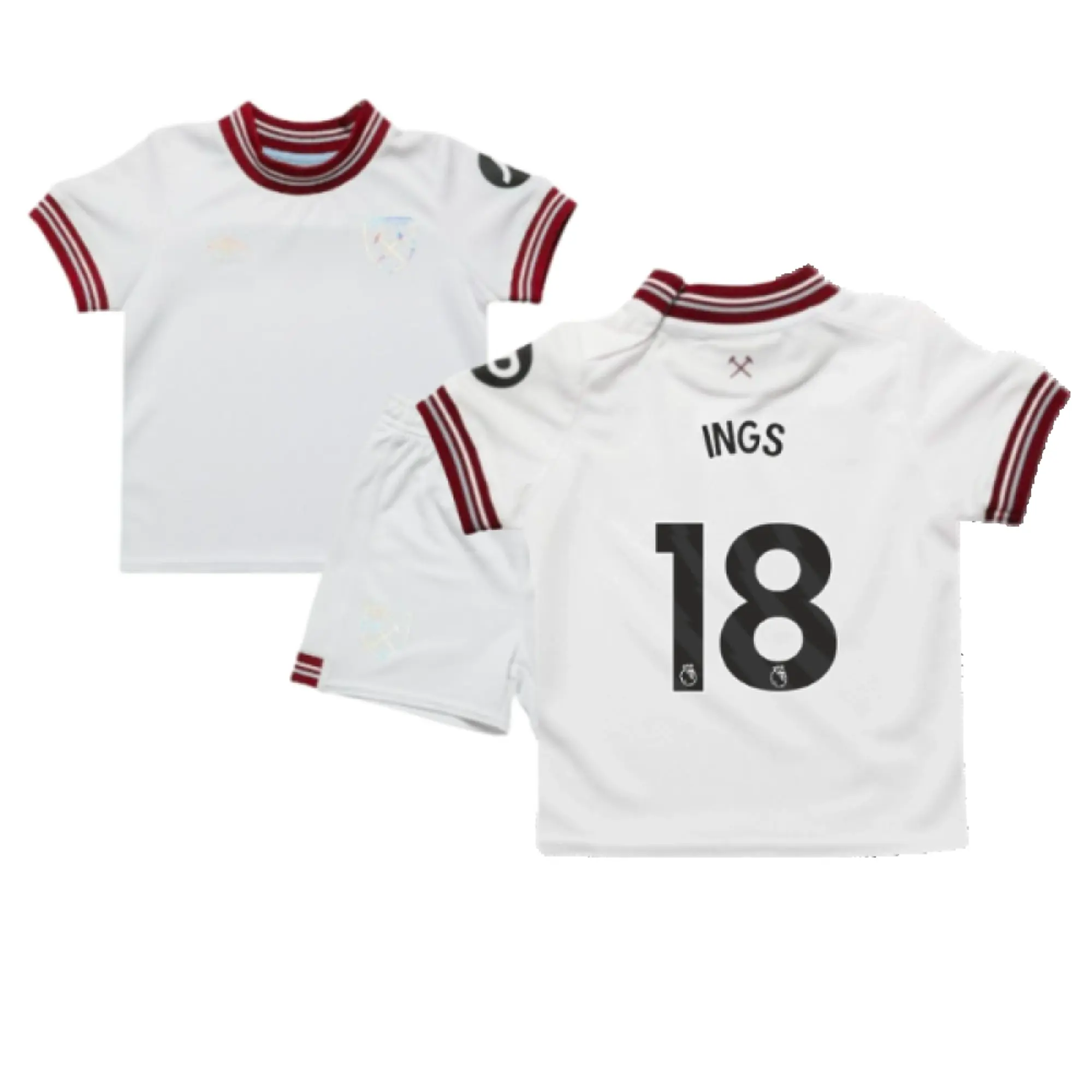 Umbro West Ham United Baby SS Away Mini Kit 2023/24