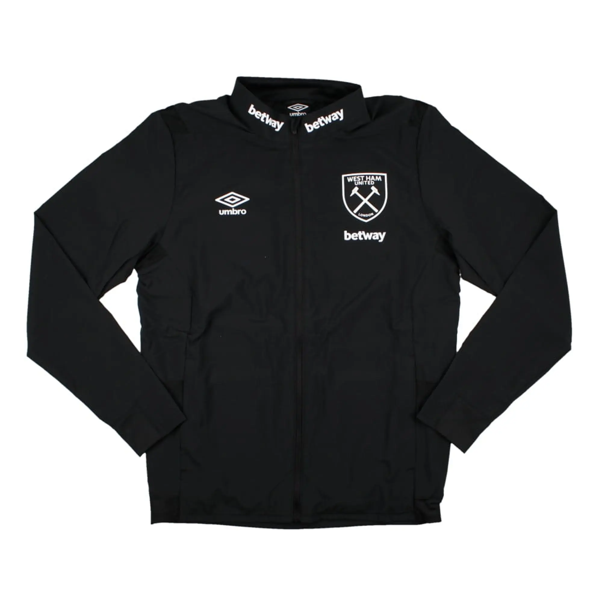 West Ham Presentation Jacket (Black) 2023-2024 Men's Made By: Umbro