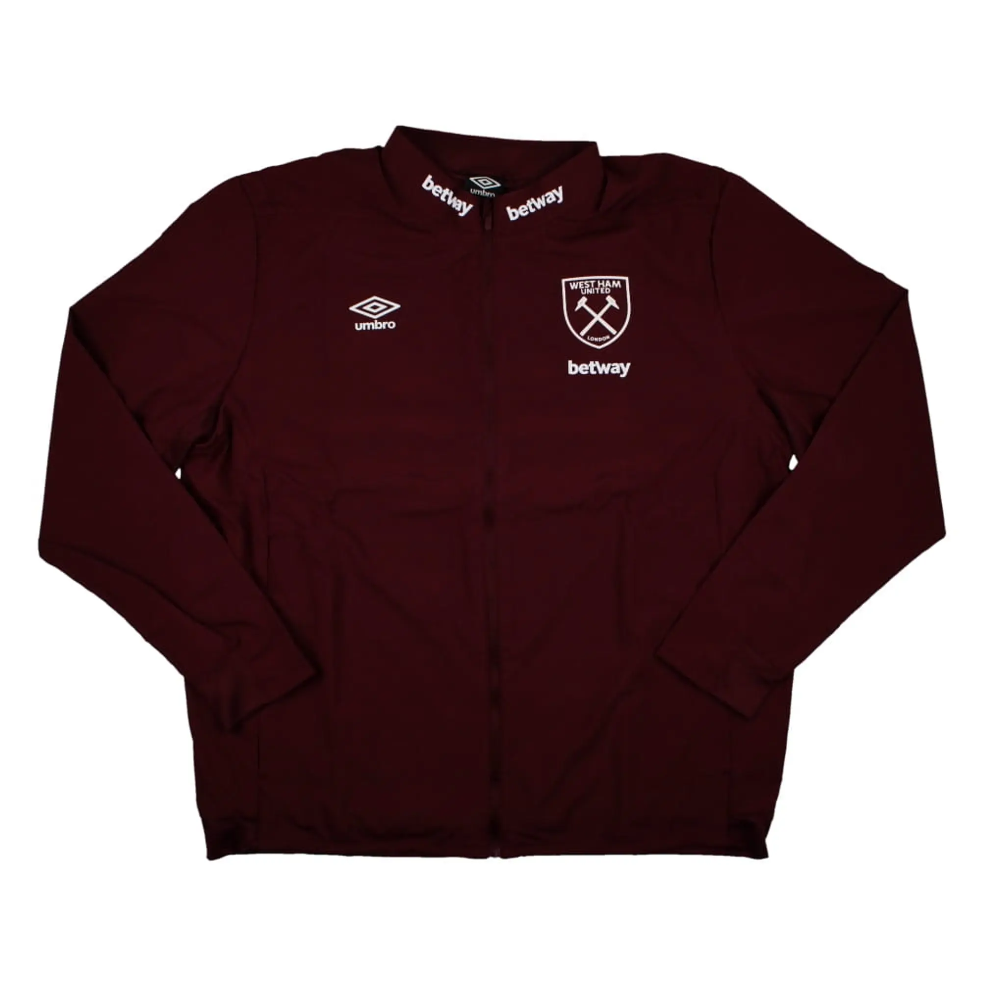 West Ham Presentation Jacket (Tawny Port) 2023-2024 Men's Claret Made By: Umbro