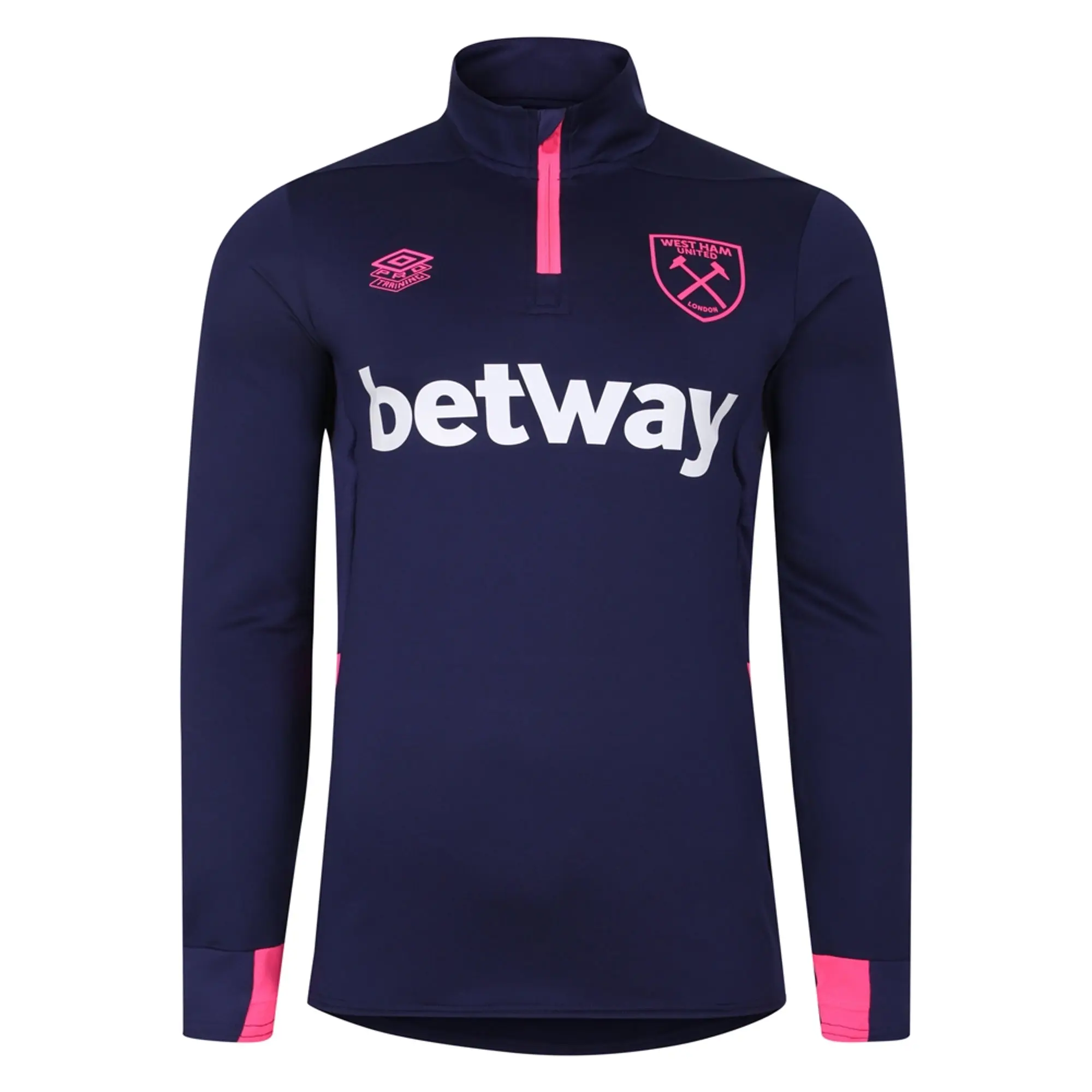 West Ham Midlayer Top (Austral Aura) 2023-2024 Men's Navy Size: Extra Large Made By: Umbro