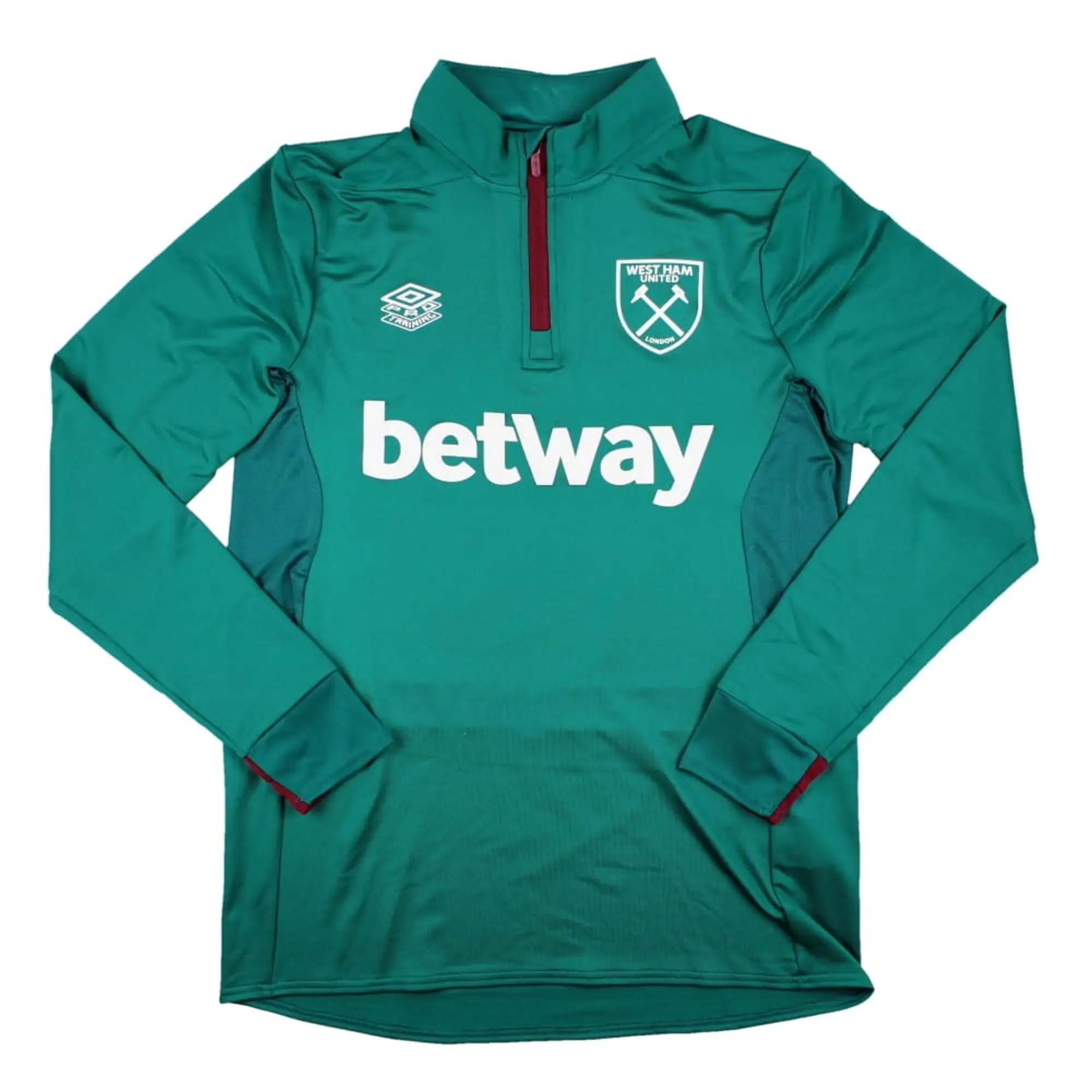 West Ham Midlayer Top (Alexandrite) 2023-2024 Men's Green Made By: Umbro