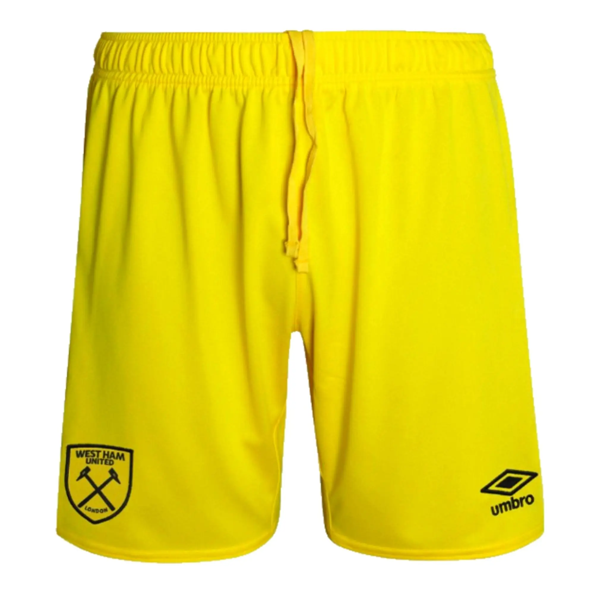 West Ham Goalkeeper Shorts (Yellow) - Kids 2024-2025 Made By: Umbro