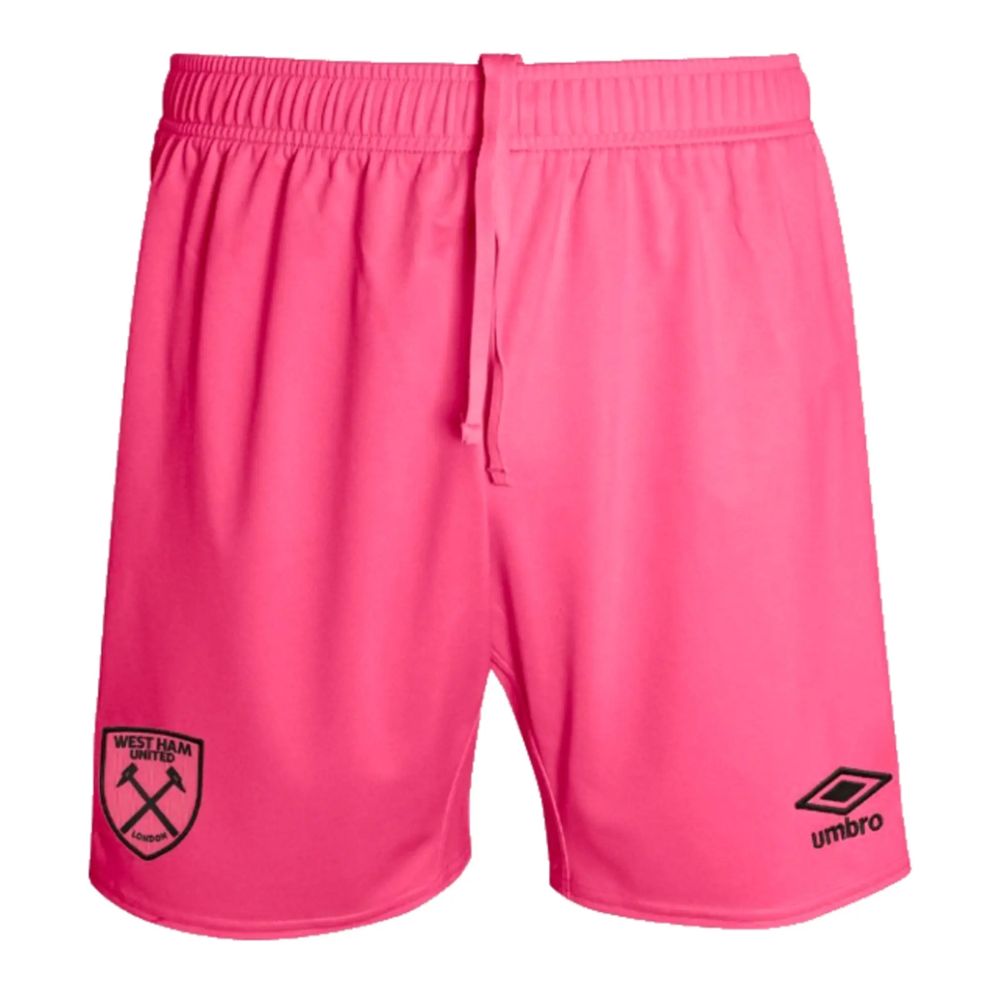 West Ham Goalkeeper Shorts Pink Kids 2024 2025 Made By Umbro