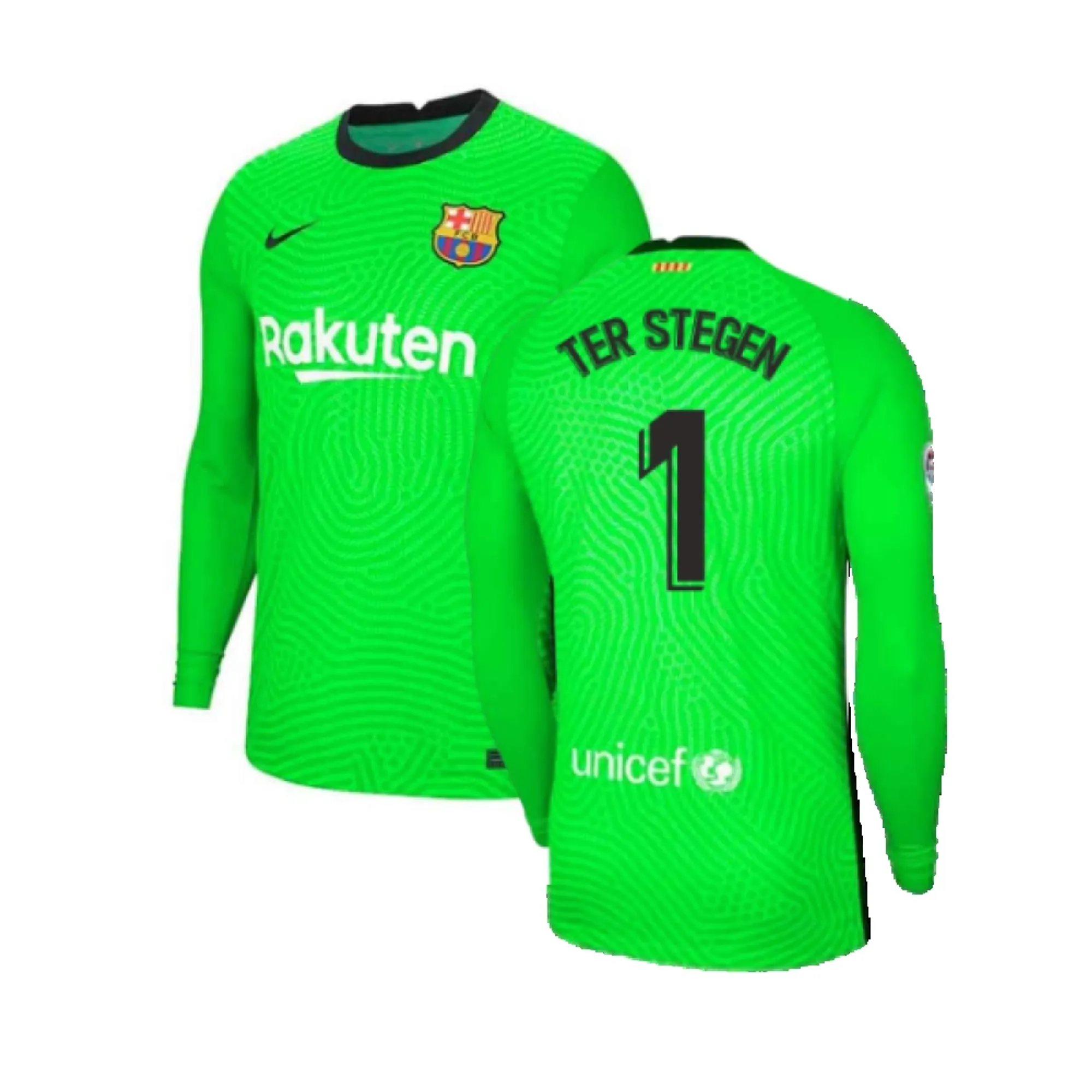 Nike Barcelona Kids LS Goalkeeper Home Shirt 2020/21 | CD4537-398