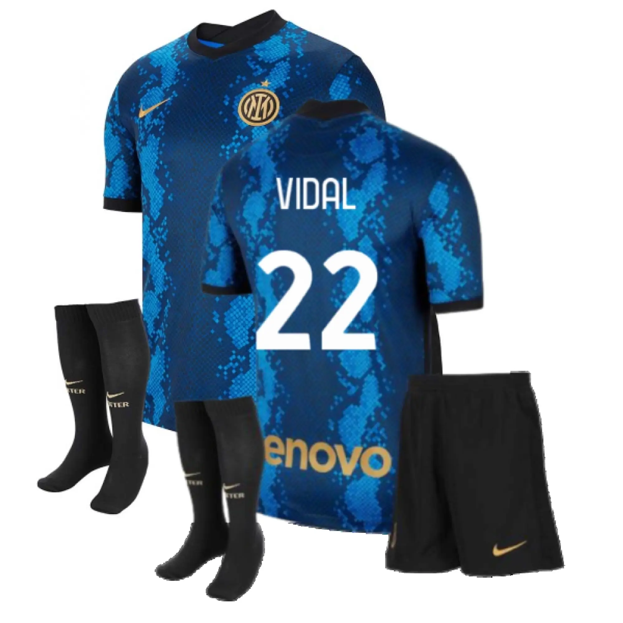 Nike Inter Milan Boys SS Home Mini Kit 2021/22