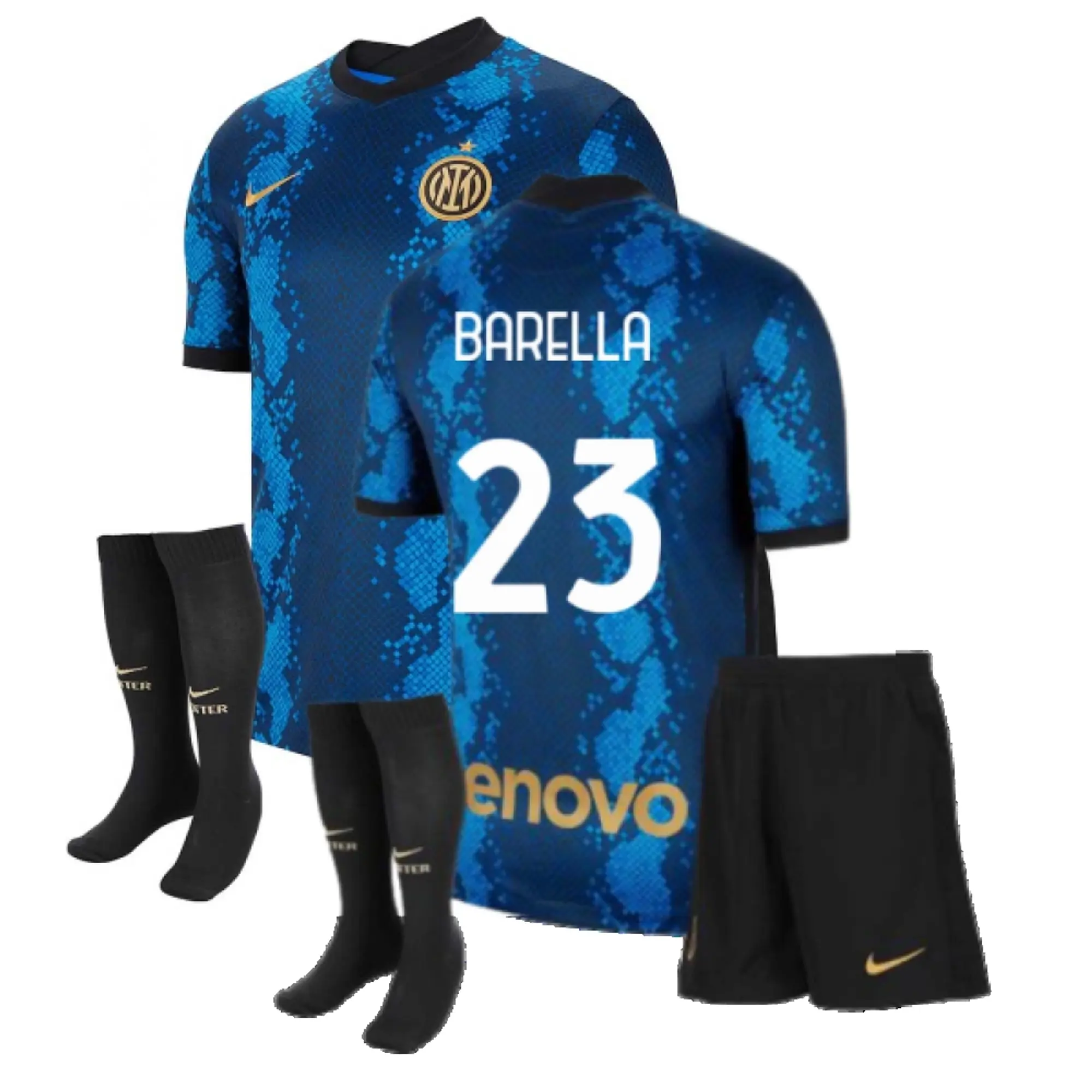 Nike Inter Milan Boys SS Home Mini Kit 2021/22