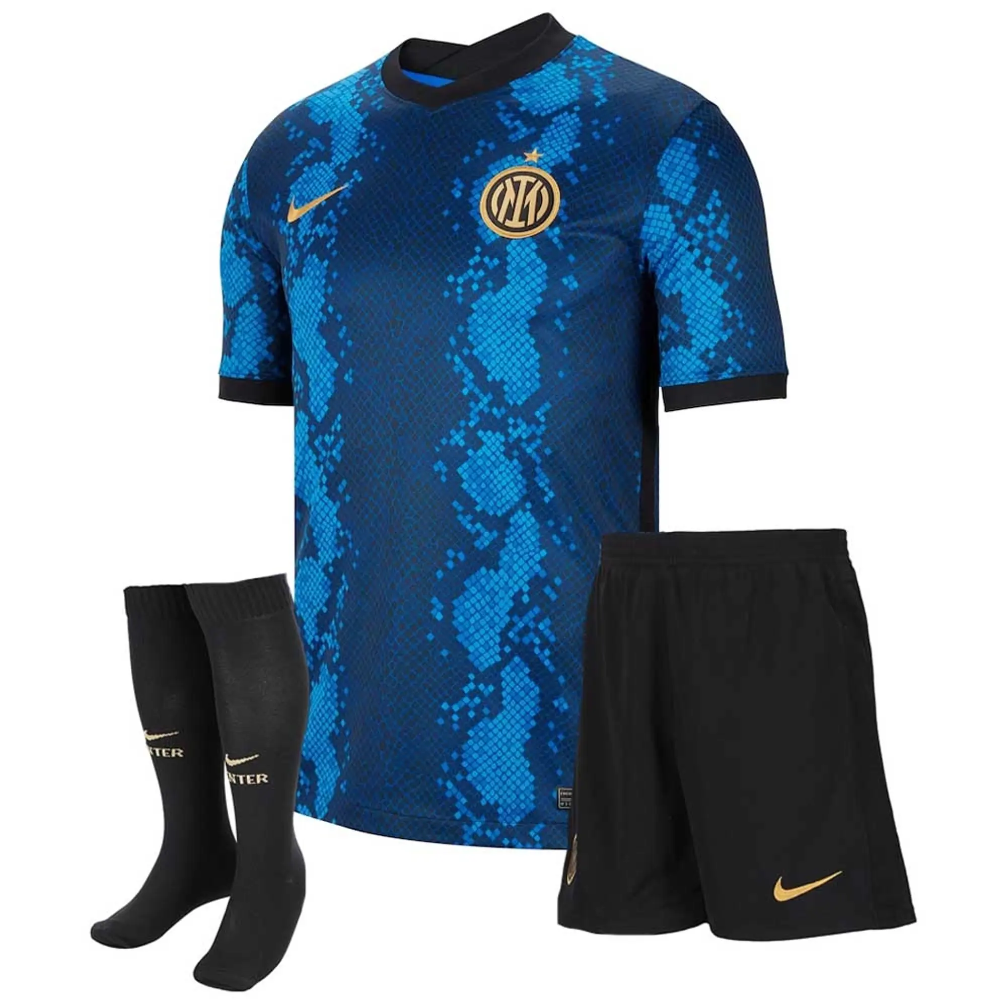 Nike Inter Milan Boys SS Home Mini Kit 2021/22