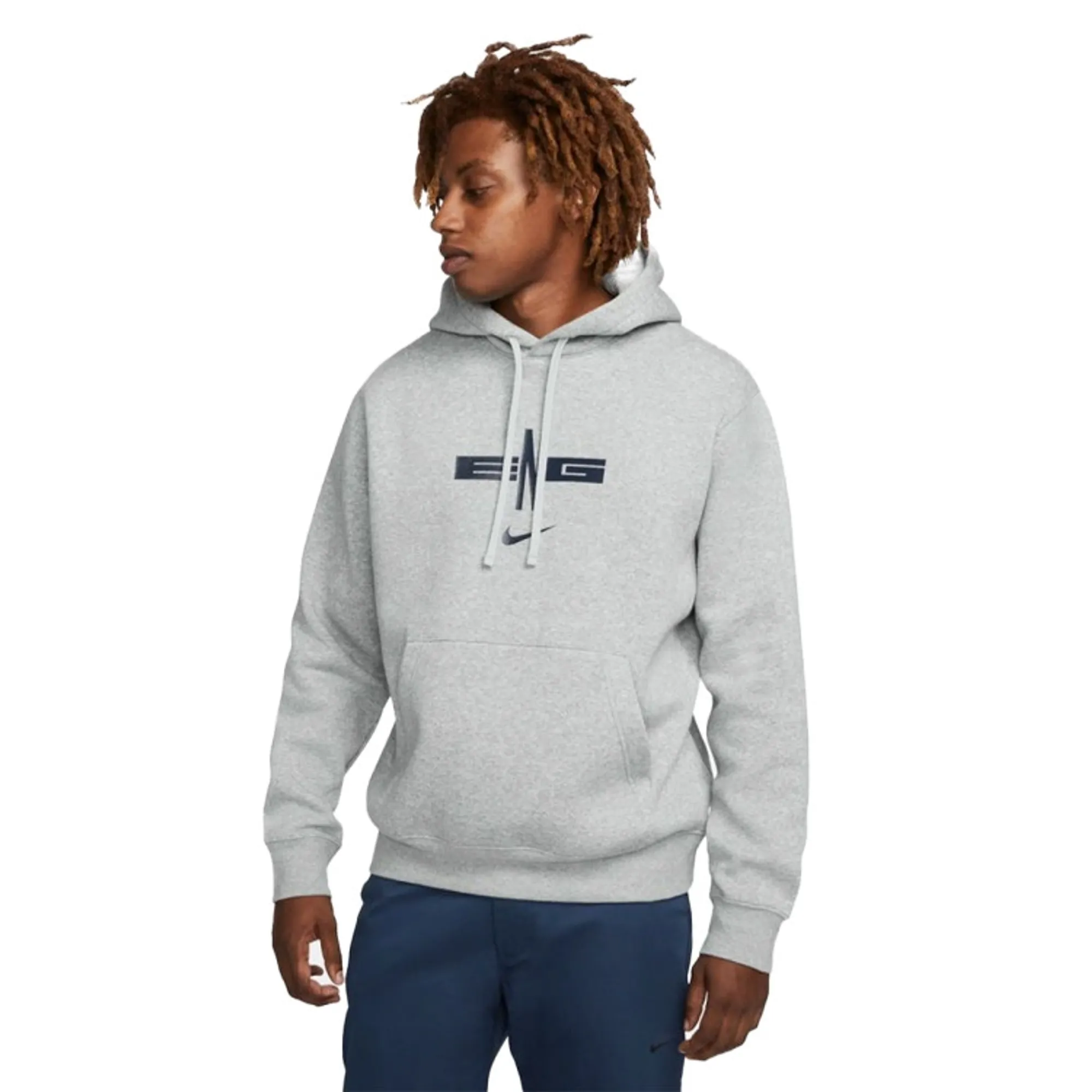 England Football Pullover Hoodie (Grey) 2024-2025 Men's Size: Small Made By: Nike