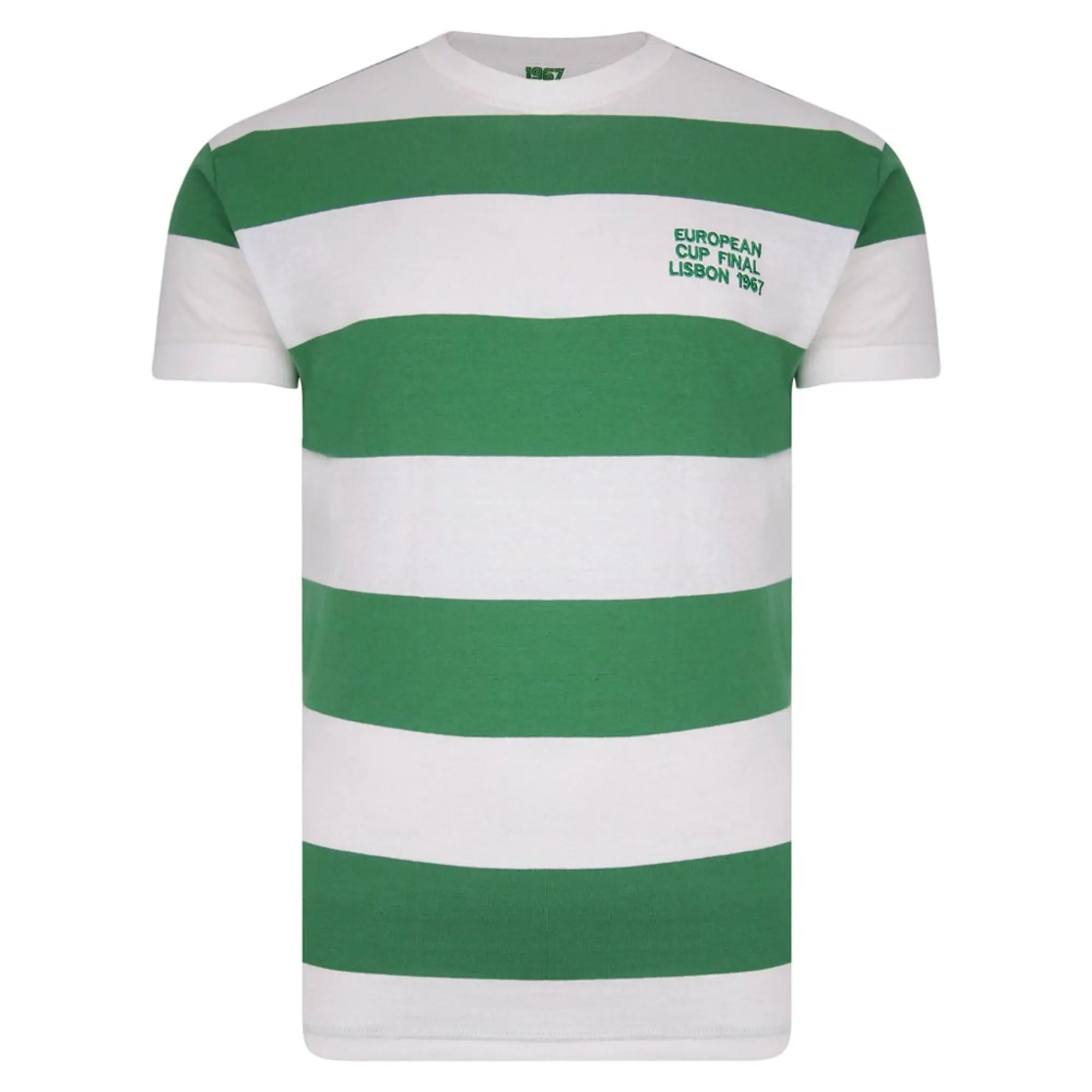 Celtic 1967 European Cup Winners Retro Shirt Men's Green Made By: Score Draw