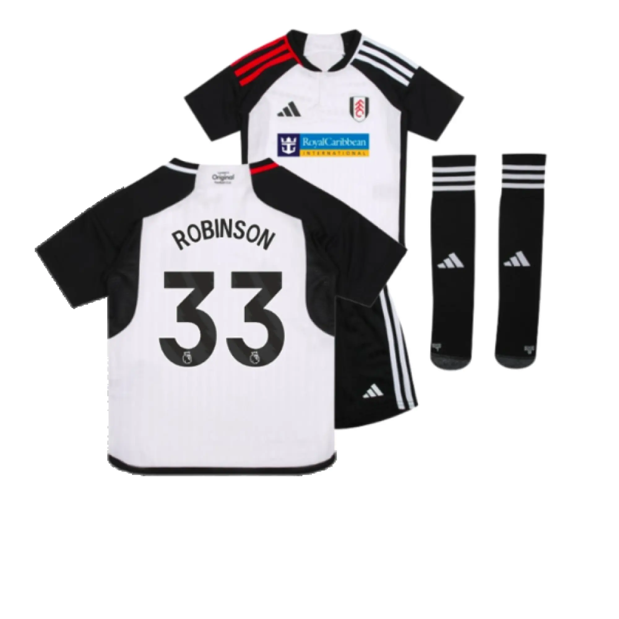 adidas Fulham Kids SS Home Mini Kit 2023/24