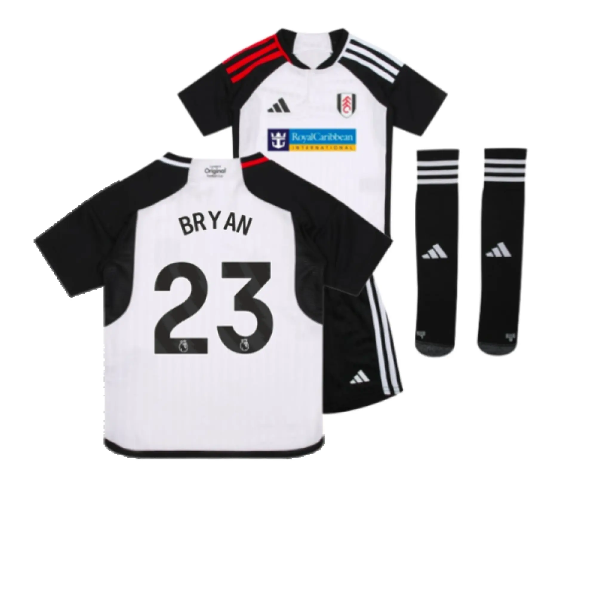 adidas Fulham Kids SS Home Mini Kit 2023/24