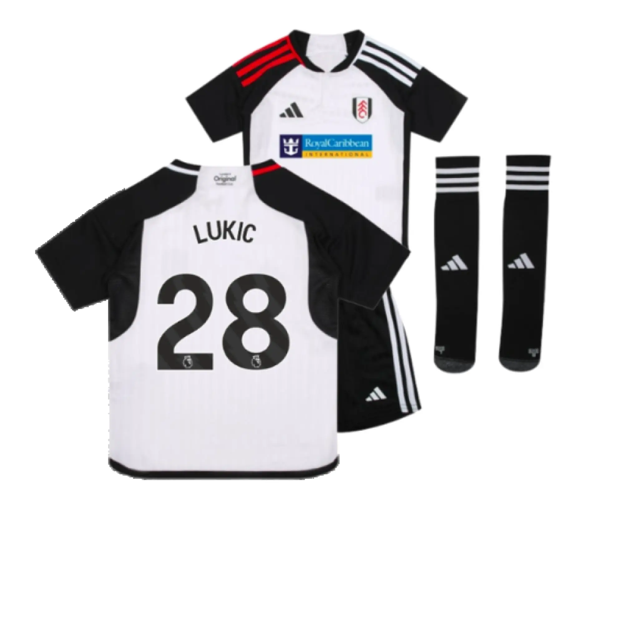 adidas Fulham Kids SS Home Mini Kit 2023/24