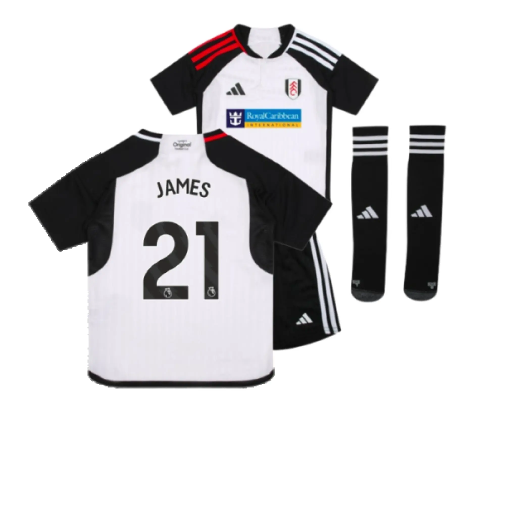 adidas Fulham Kids SS Home Mini Kit 2023/24