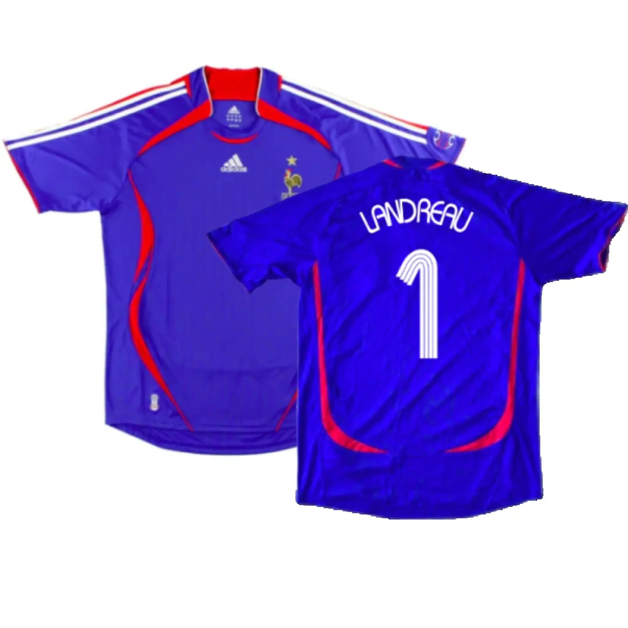 06's adidas × France Home Game Shirts 2006-07 France Home Shirt - 6/10 - (M.Boys)