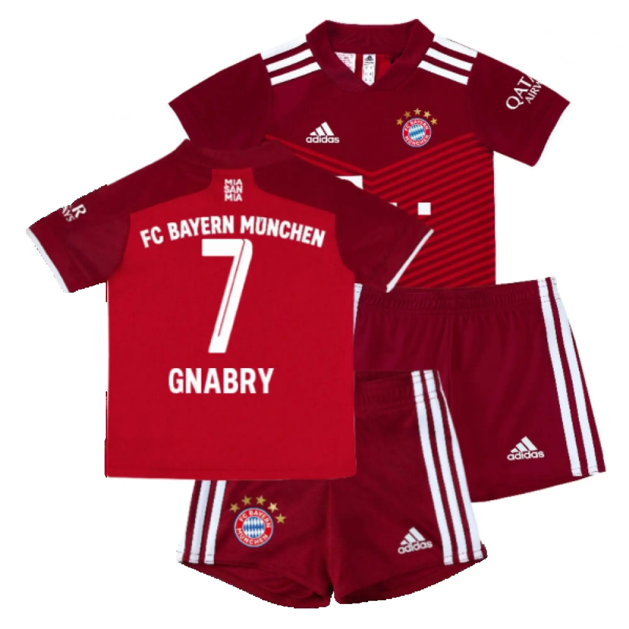 adidas Bayern Munich Kids SS Home Mini Kit 2021/22