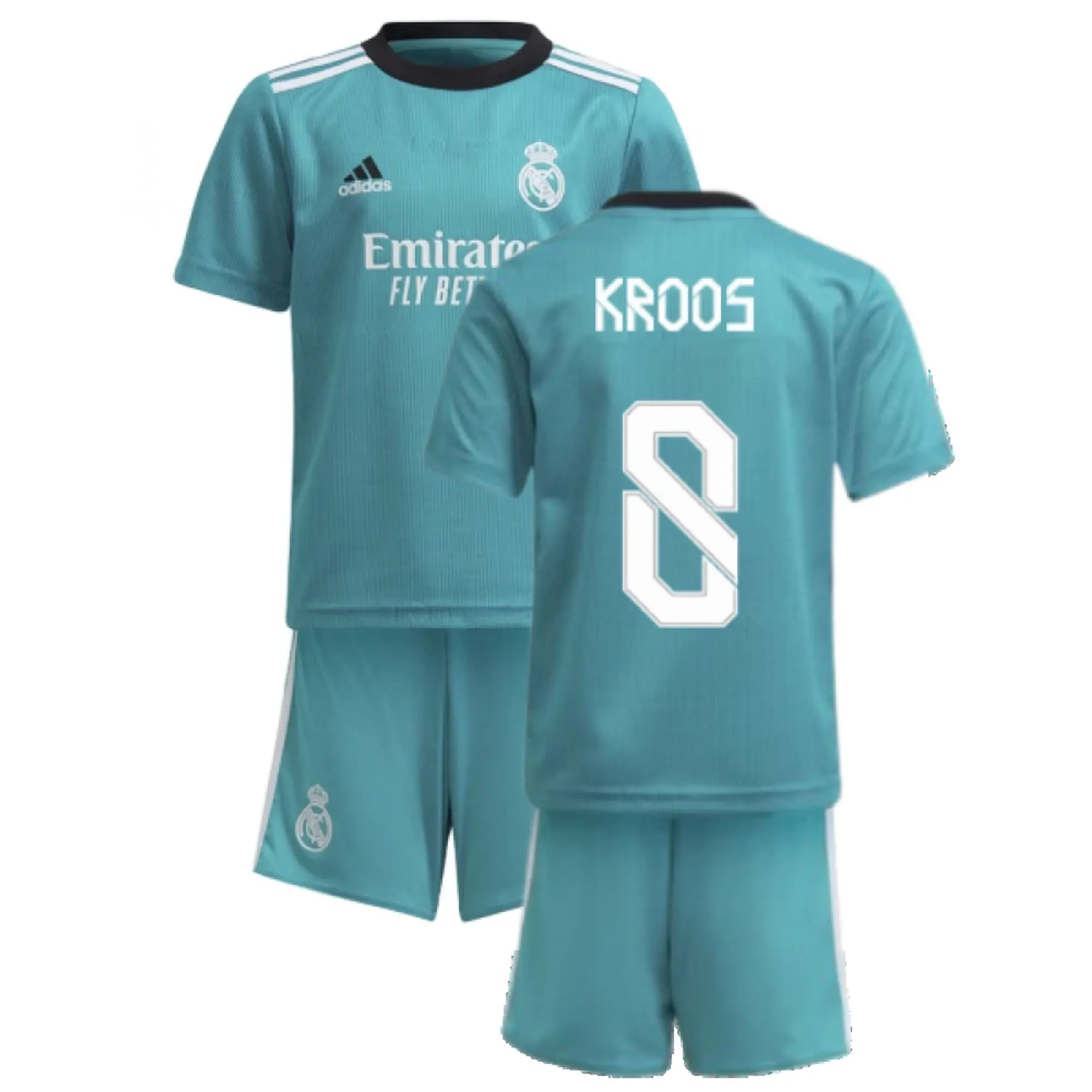 adidas Real Madrid Kids SS Home Mini Kit 2021/22