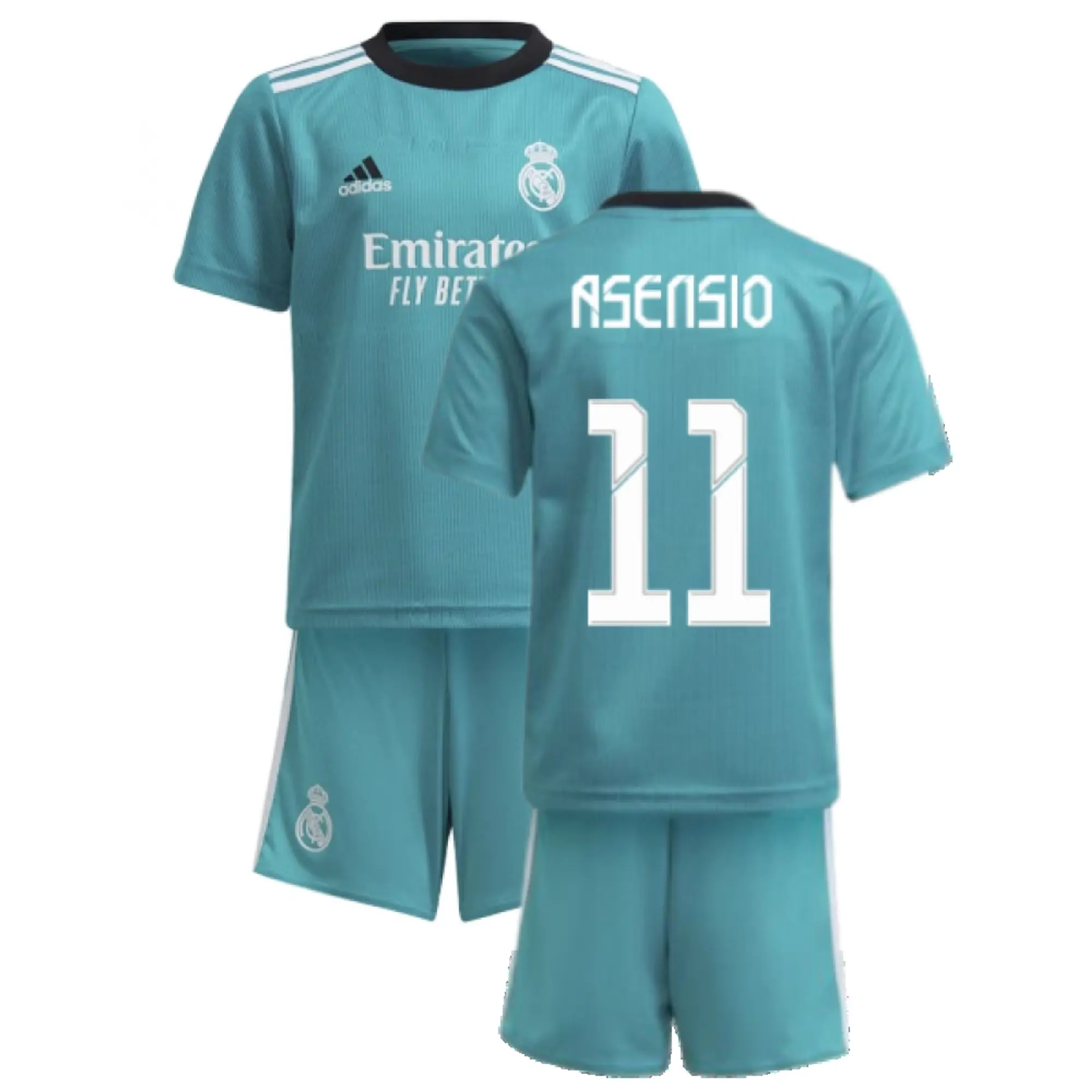 adidas Real Madrid Kids SS Home Mini Kit 2021/22