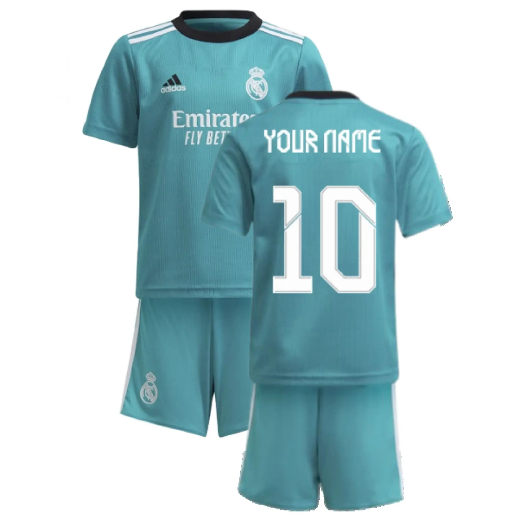 adidas Real Madrid Kids SS Home Mini Kit 2021/22