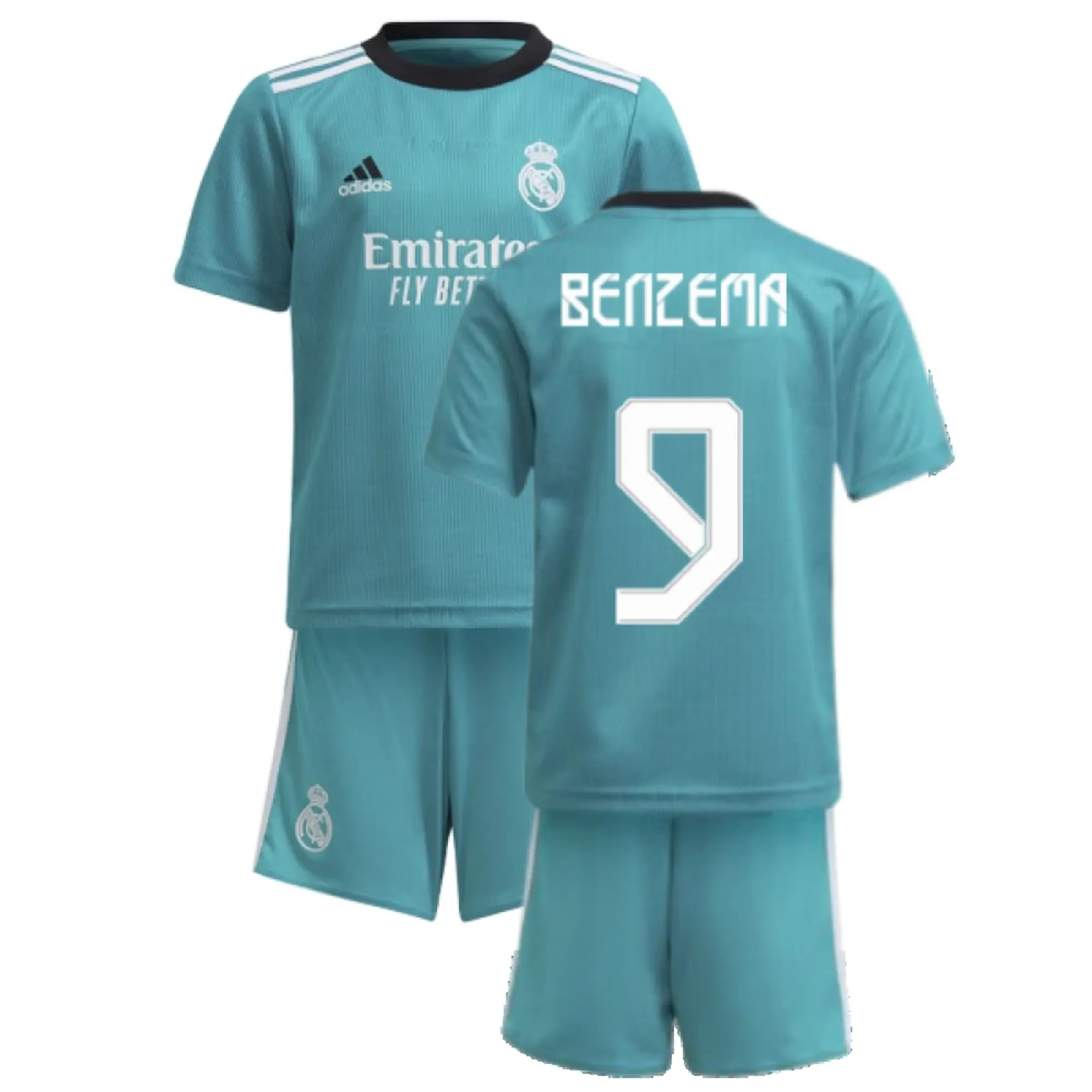 adidas Real Madrid Kids SS Home Mini Kit 2021/22