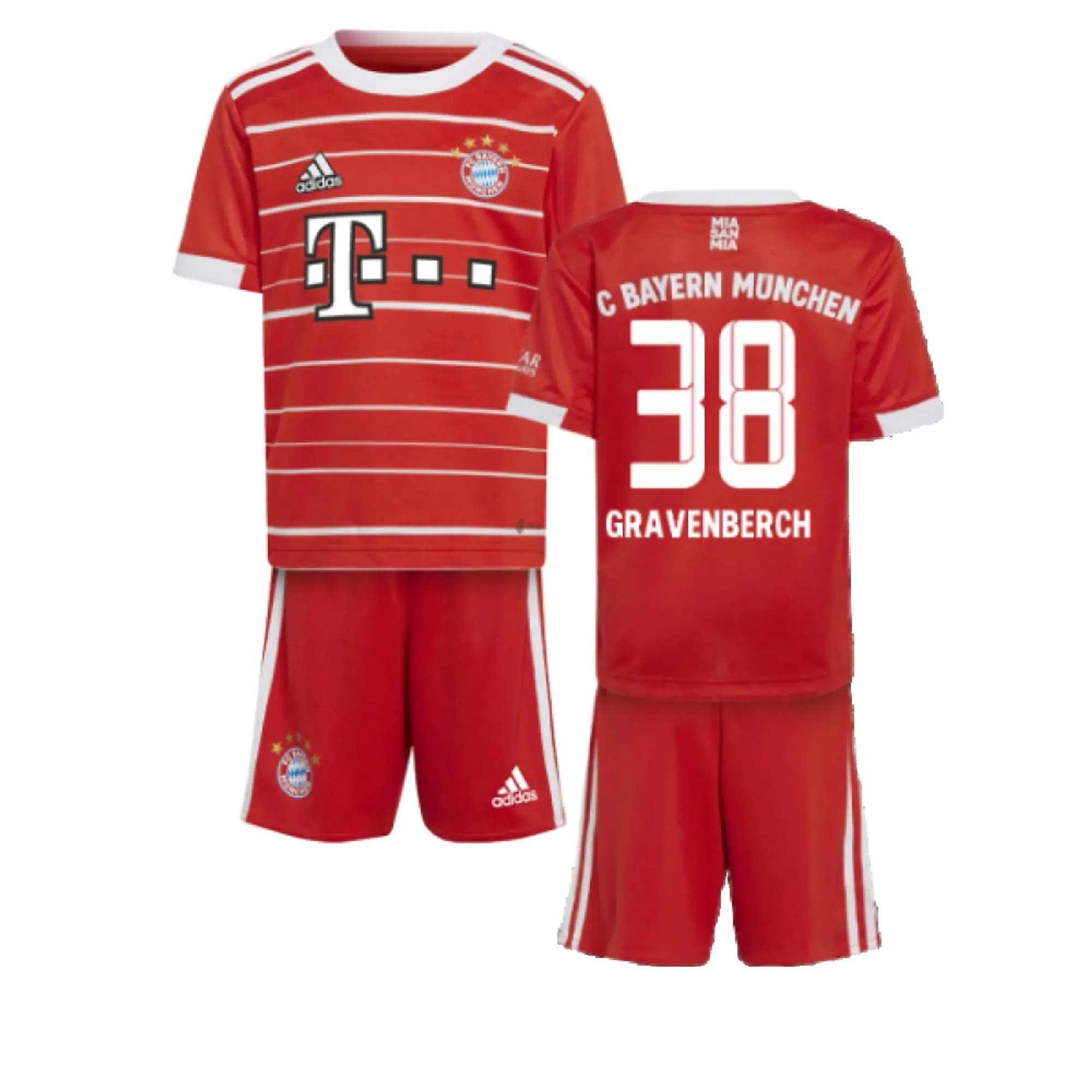 adidas Bayern Munich Kids SS Home Mini Kit 2022/23