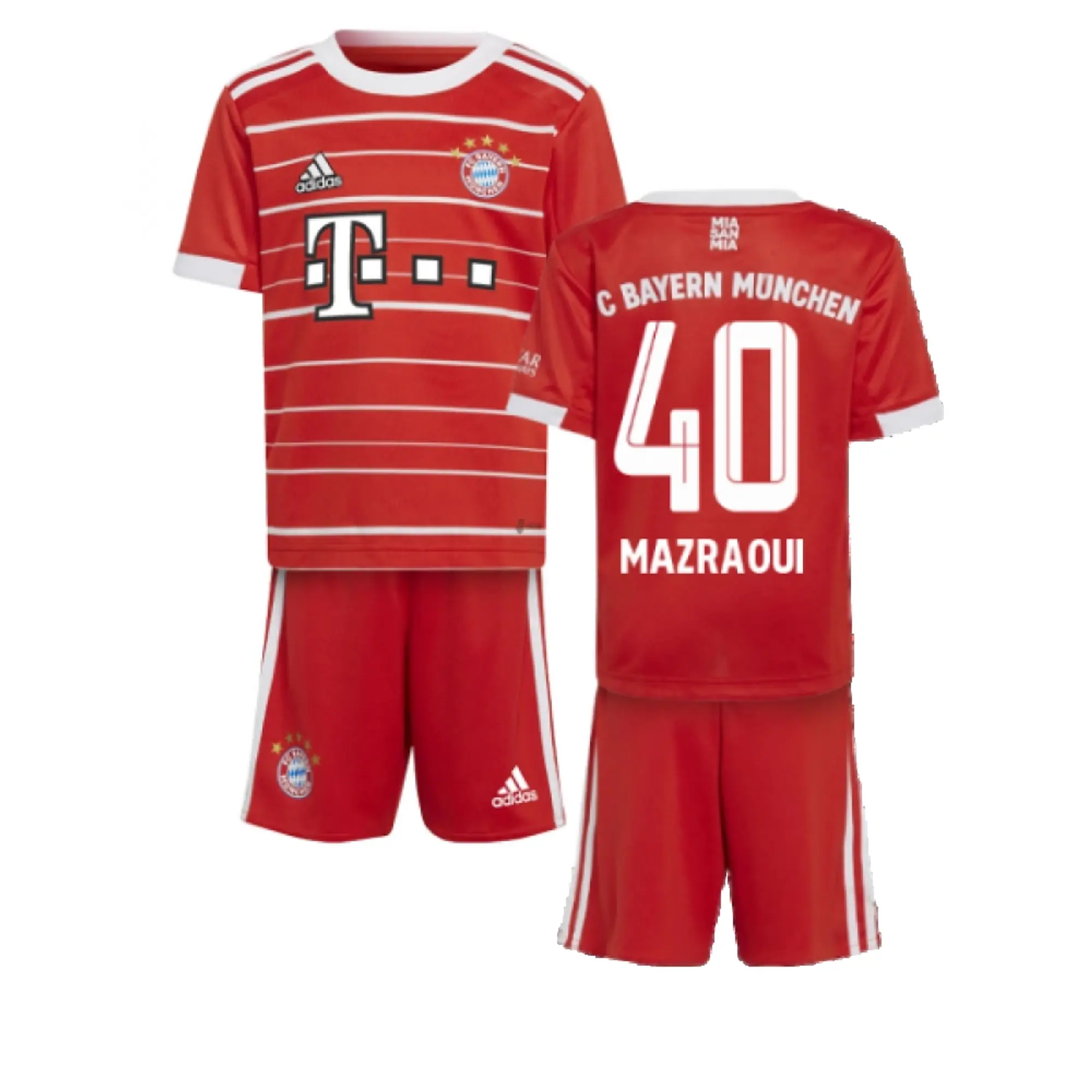 adidas Bayern Munich Kids SS Home Mini Kit 2022/23