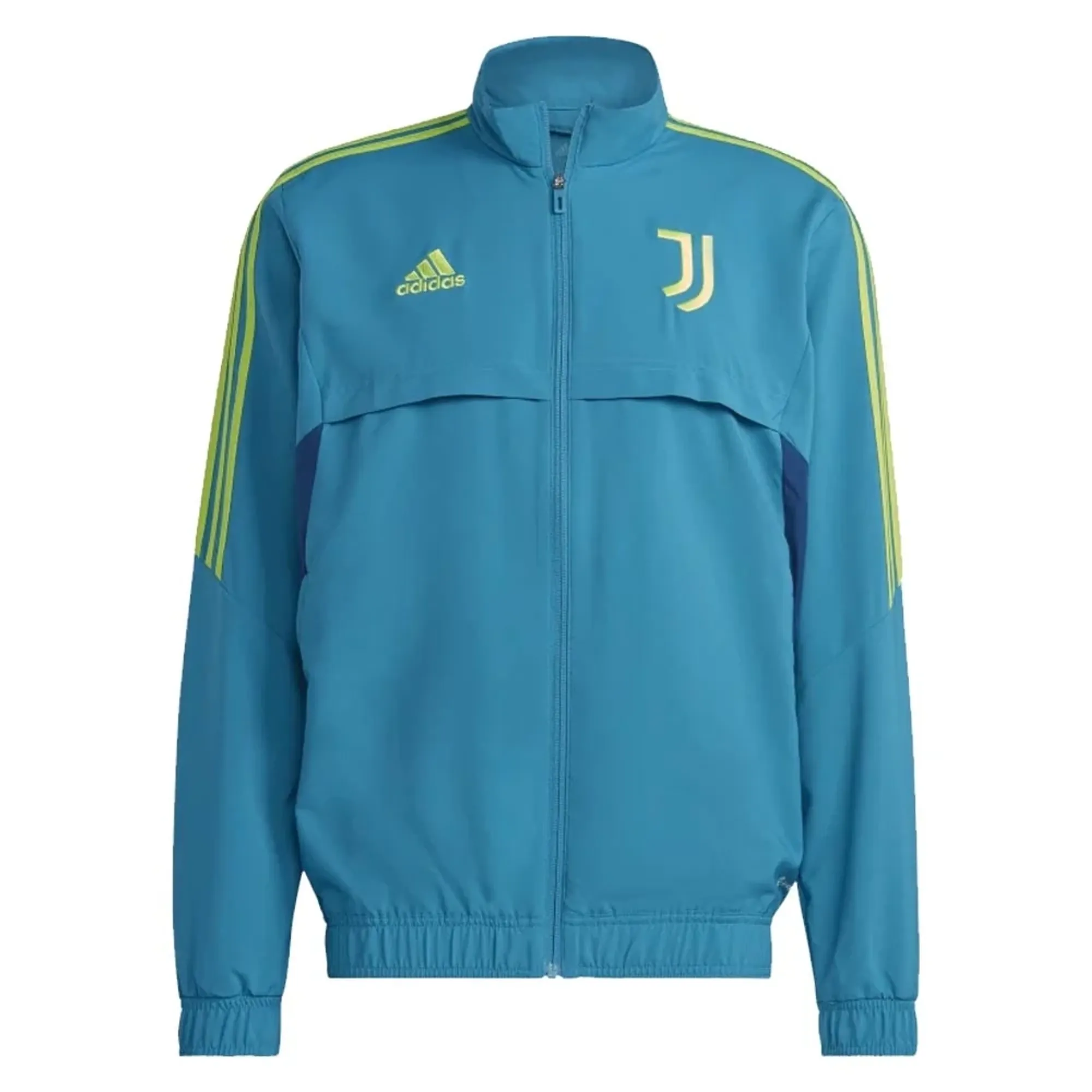 Juventus Presentation Jacket (Active Teal) 2022-2023 Men's Blue Size: Medium Made By: Adidas