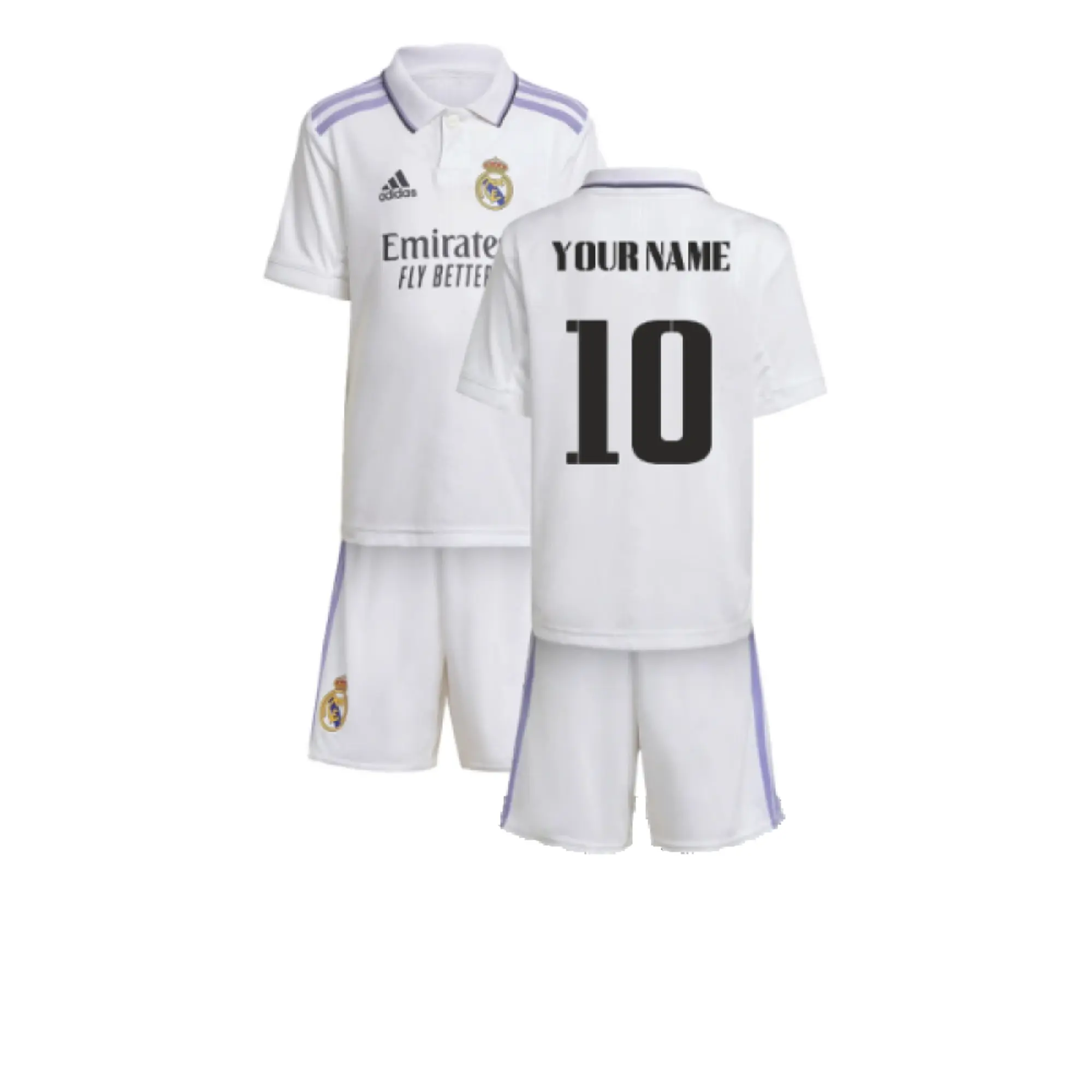 adidas Real Madrid Kids SS Home Mini Kit 2022/23