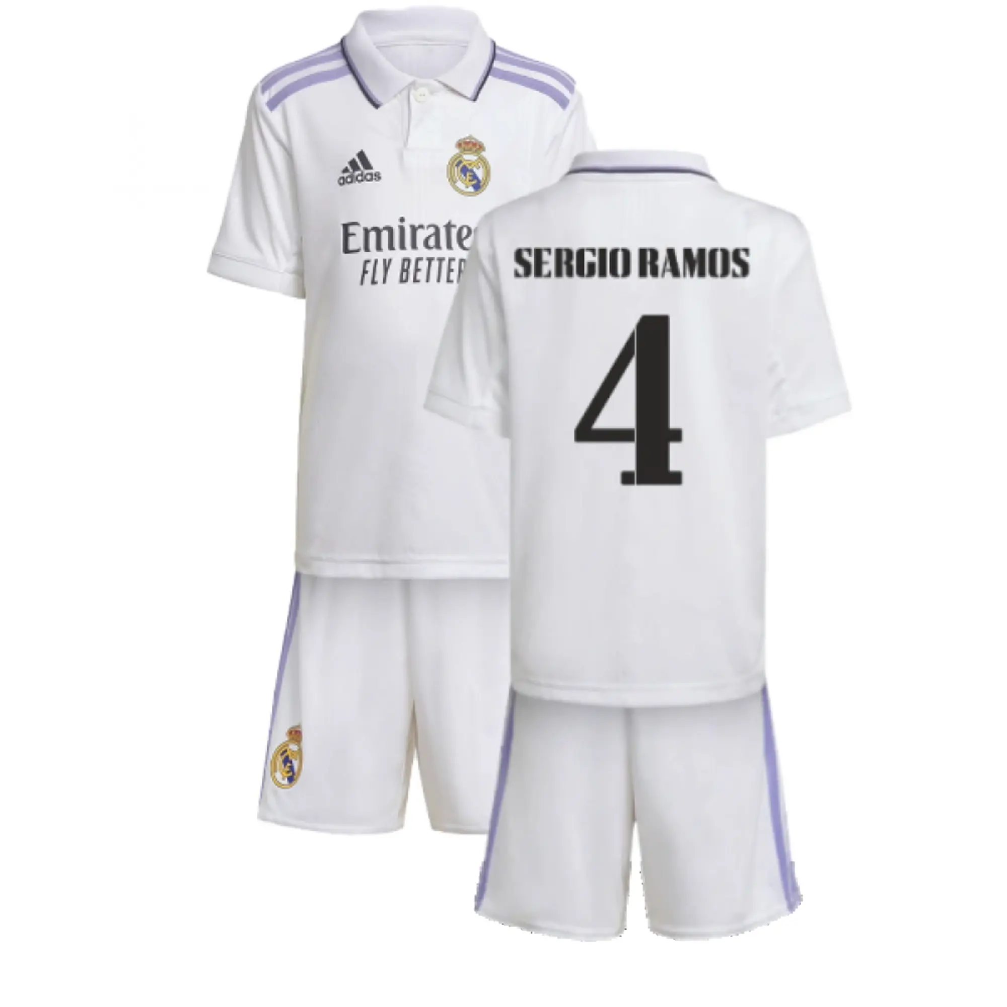 adidas Real Madrid Kids SS Home Mini Kit 2022/23