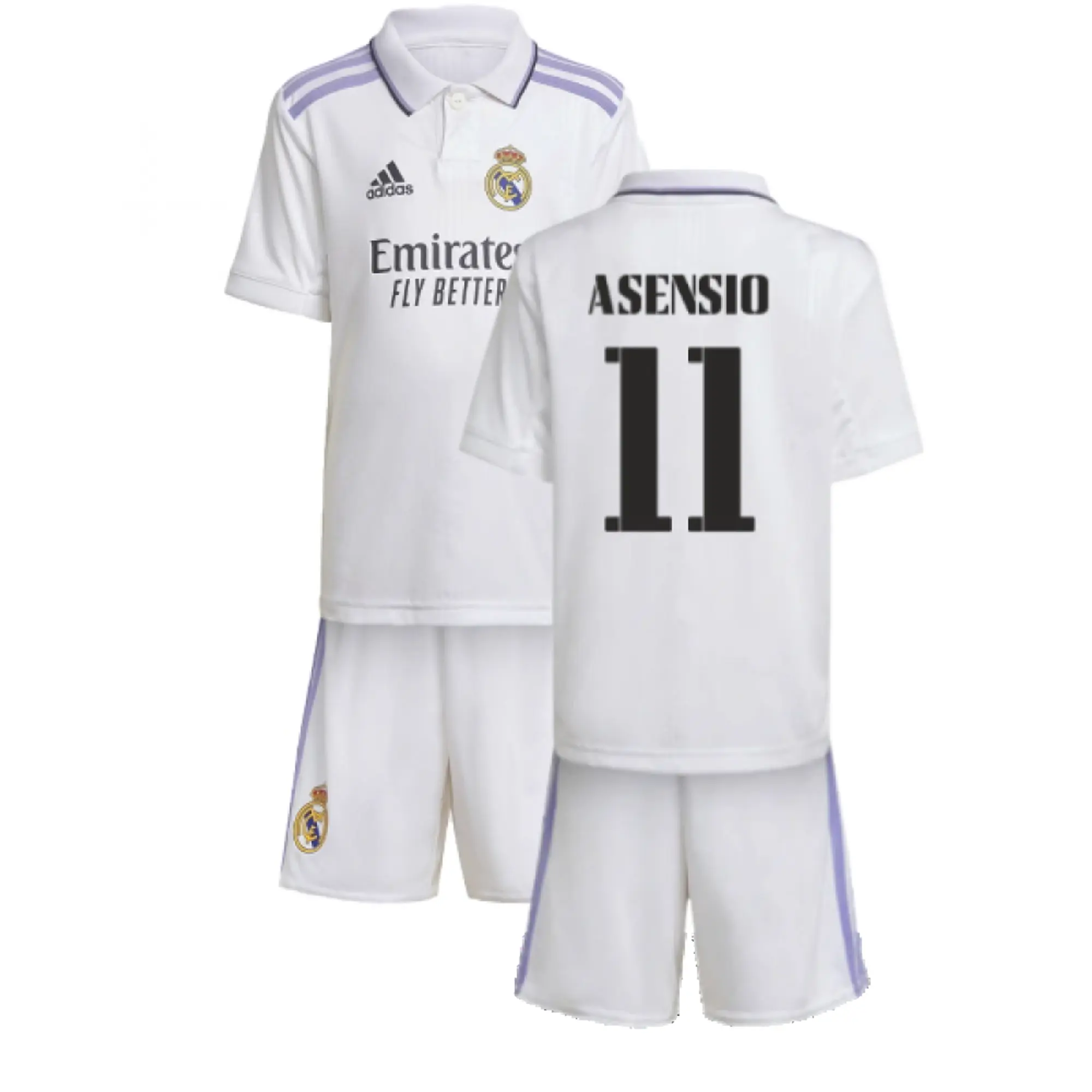 adidas Real Madrid Kids SS Home Mini Kit 2022/23