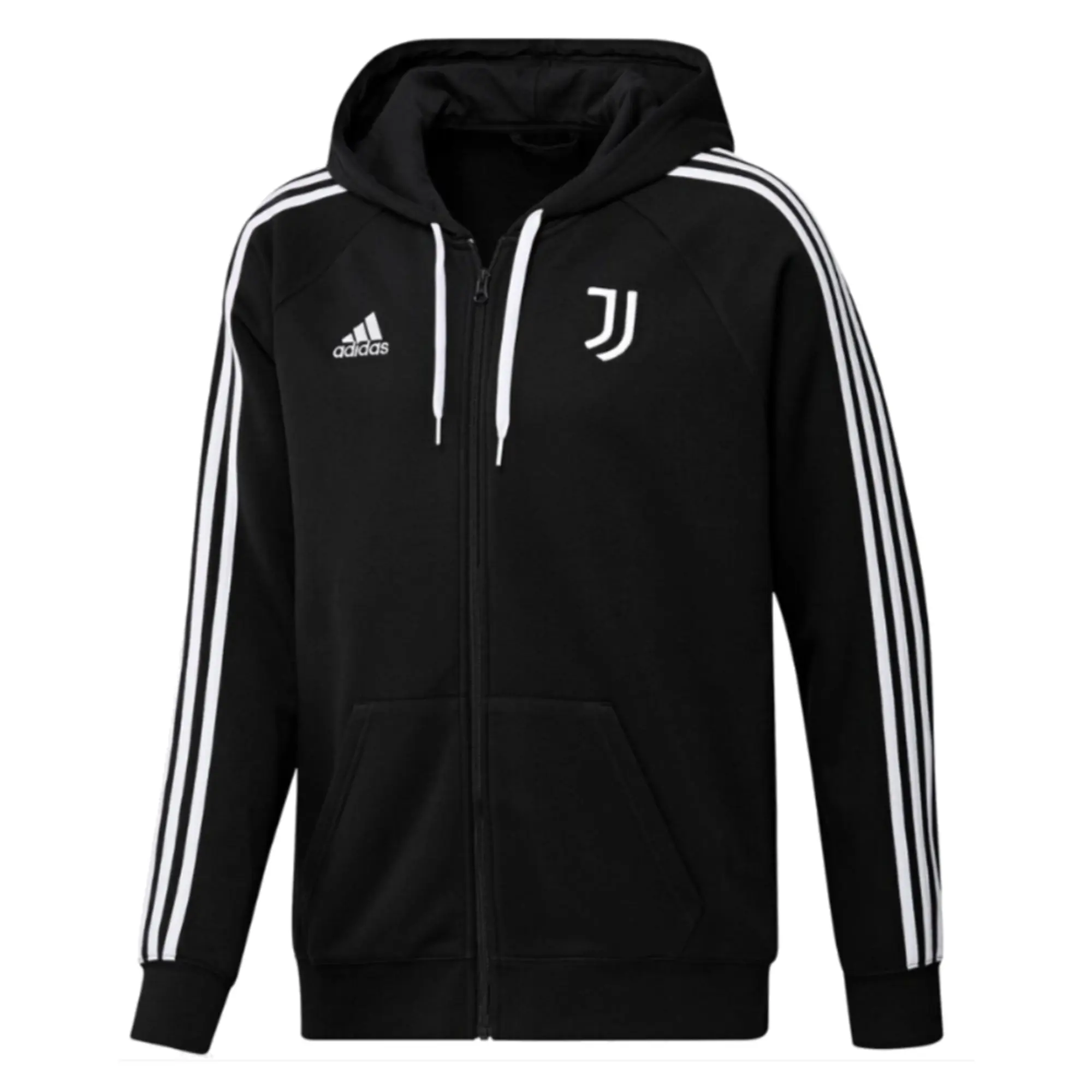 Juventus DNA Full Zip Hoody (Black) 2022-2023 Men's Made By: Adidas