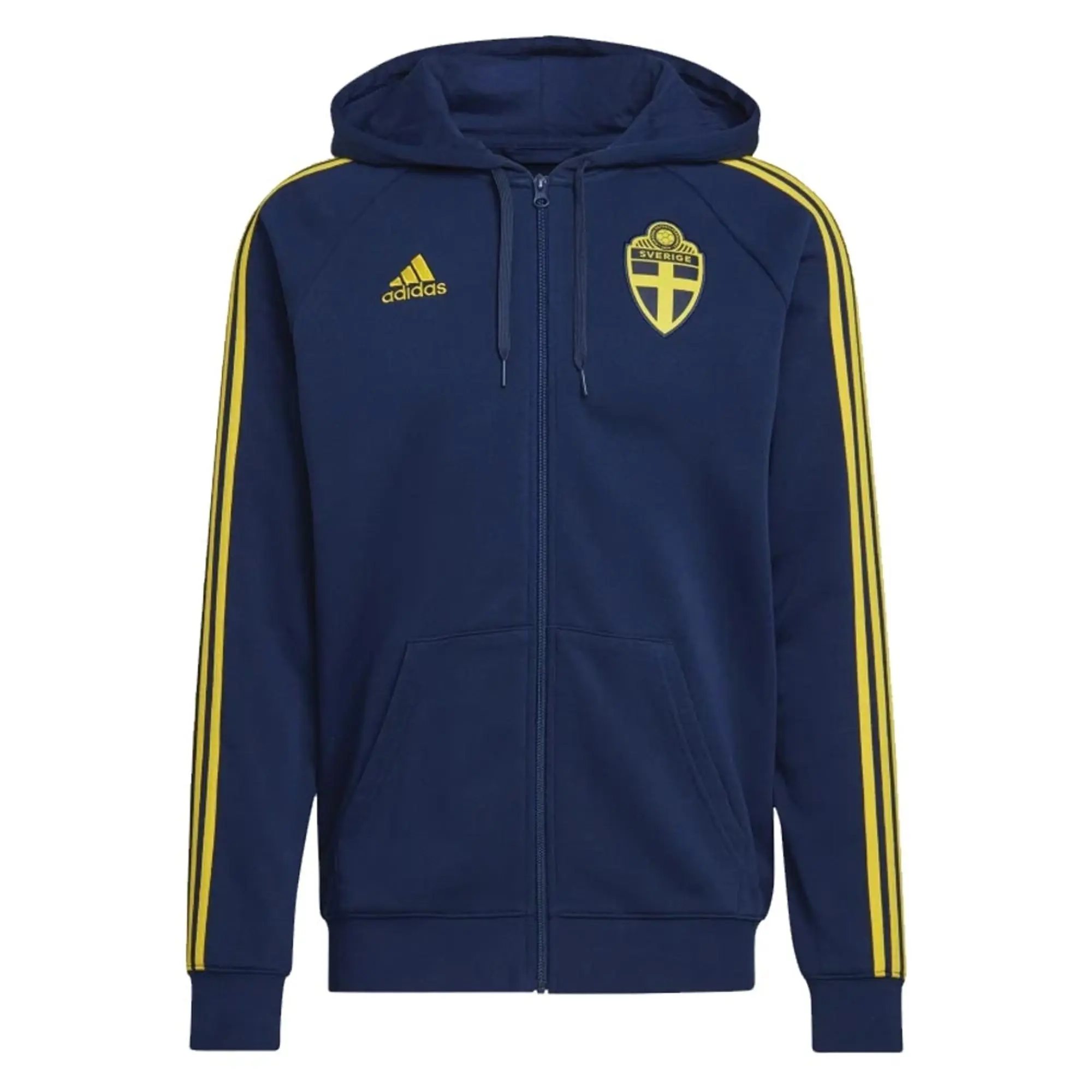 Sweden DNA Full Zip Hoody (Navy) 2022-2023 Men's Made By: Adidas