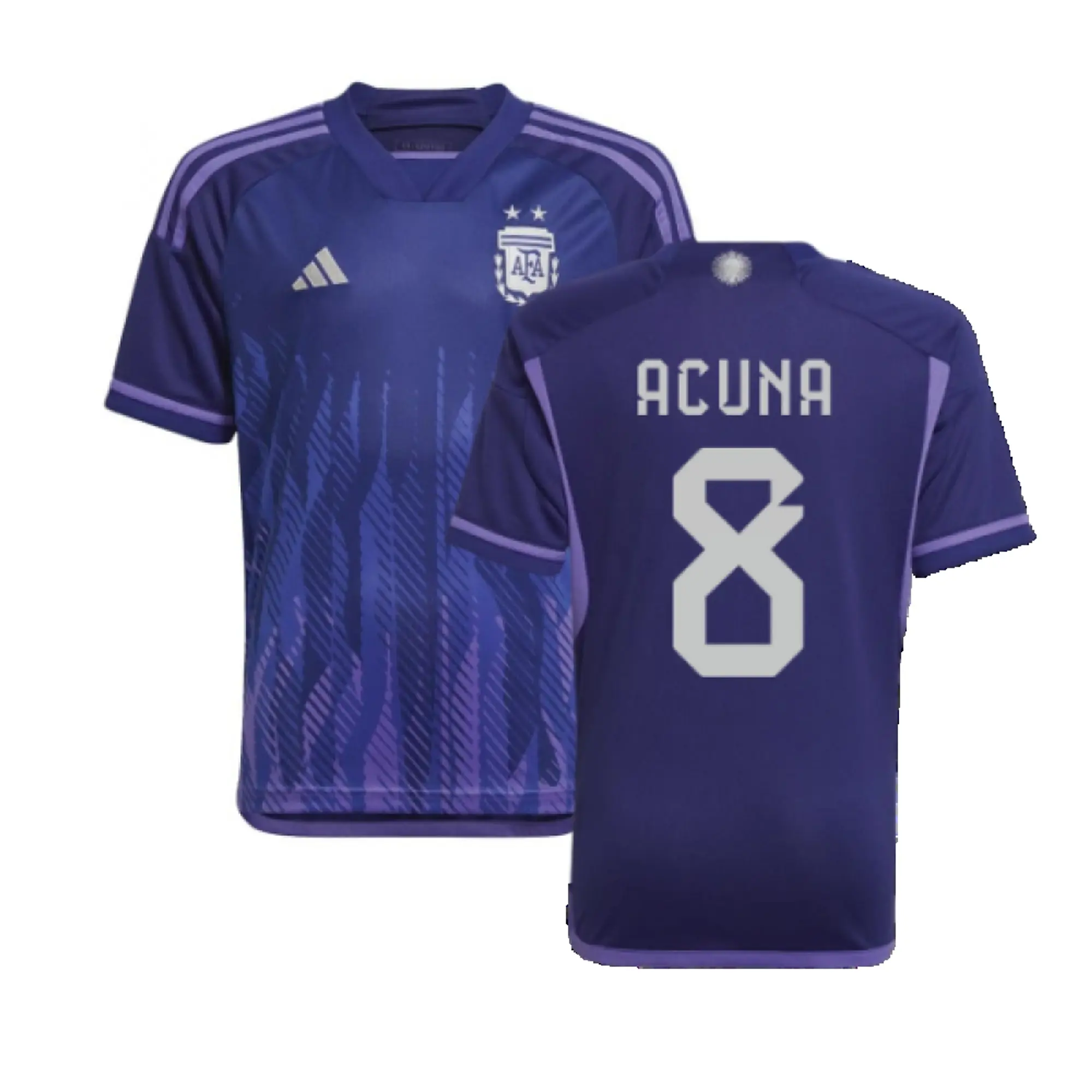 adidas Argentina Kids SS Away Shirt 2022