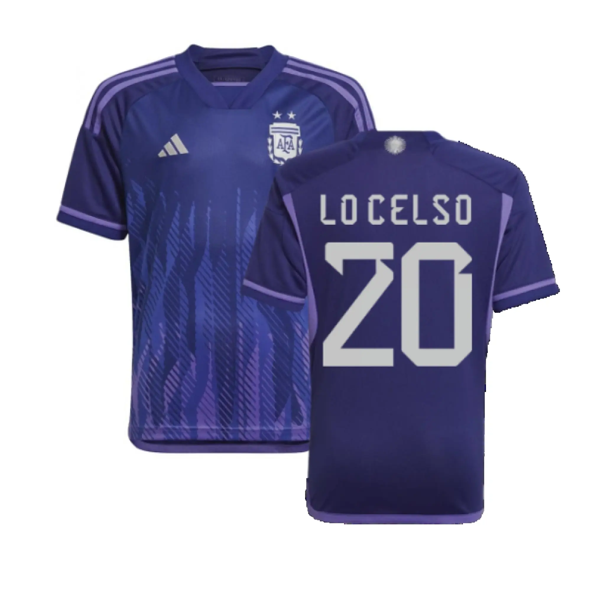 adidas Argentina Kids SS Away Shirt 2022