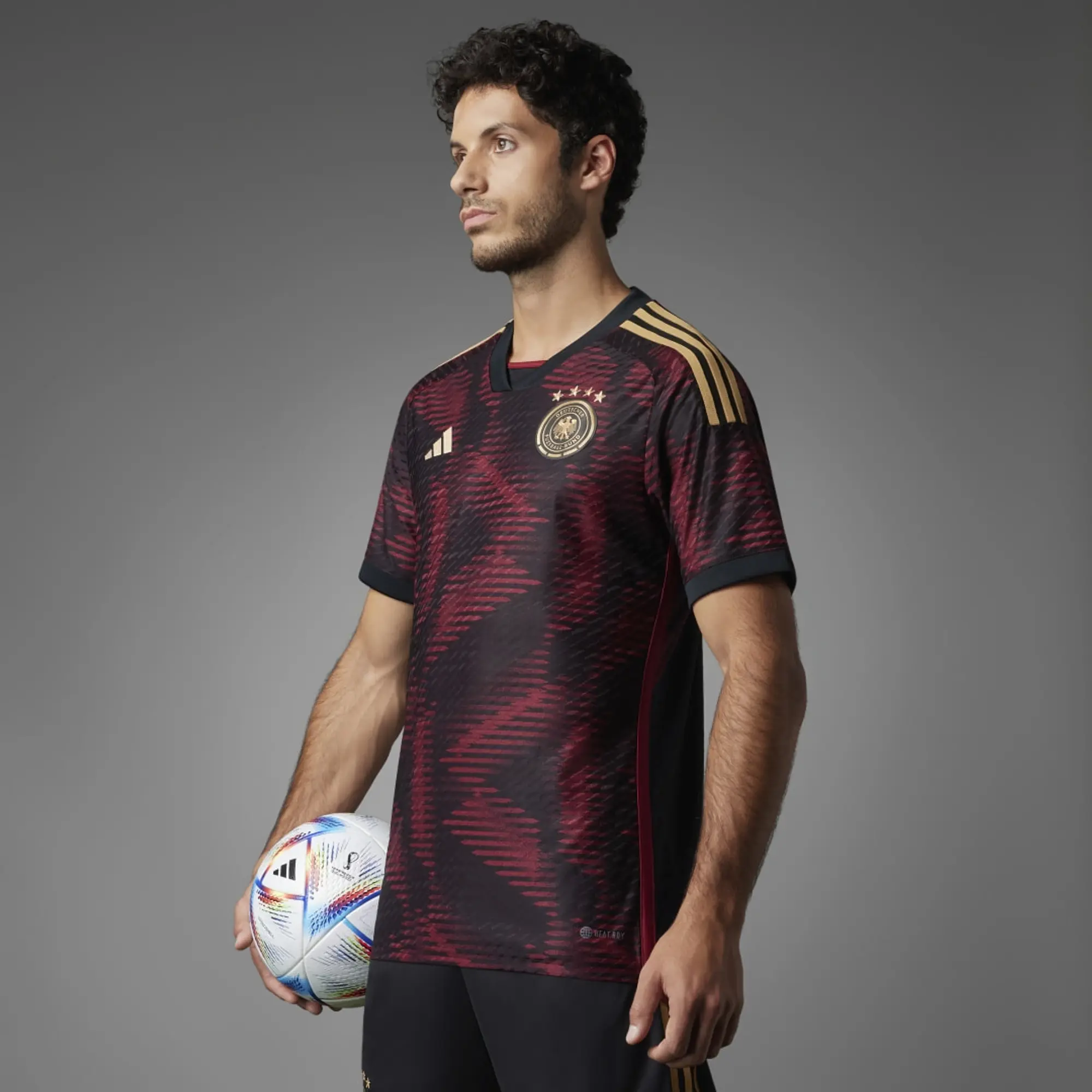 adidas Germany Mens SS Player Issue Away Shirt 2022