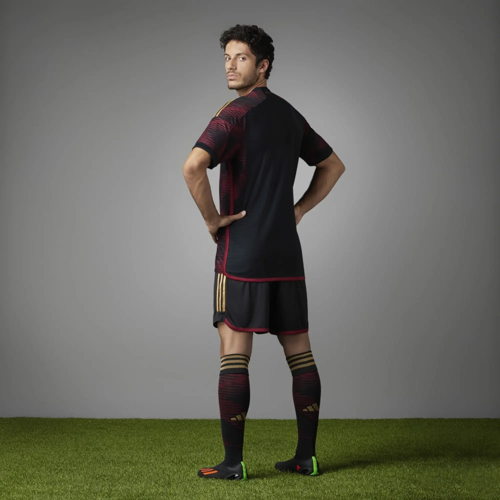 adidas Germany Mens SS Player Issue Away Shirt 2022