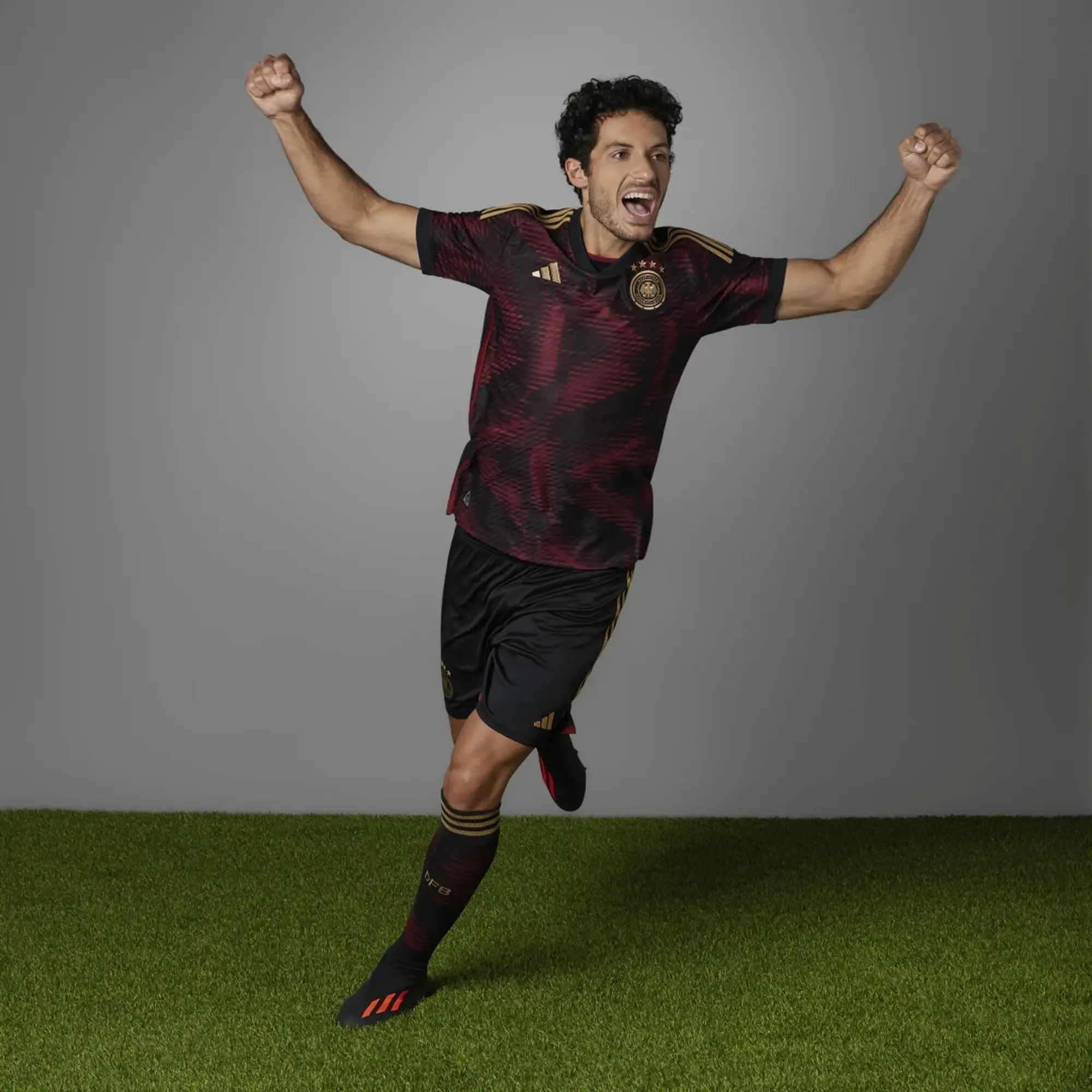 adidas Germany Mens SS Player Issue Away Shirt 2022