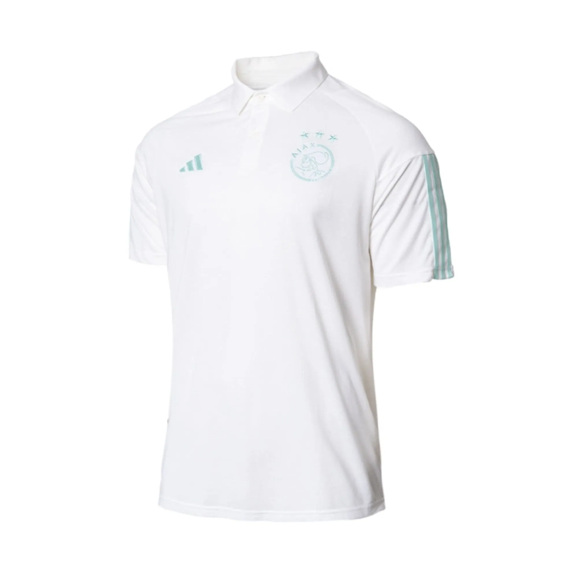 Ajax Training Polo Shirt (White) 2023-2024 Men's Made By: Adidas