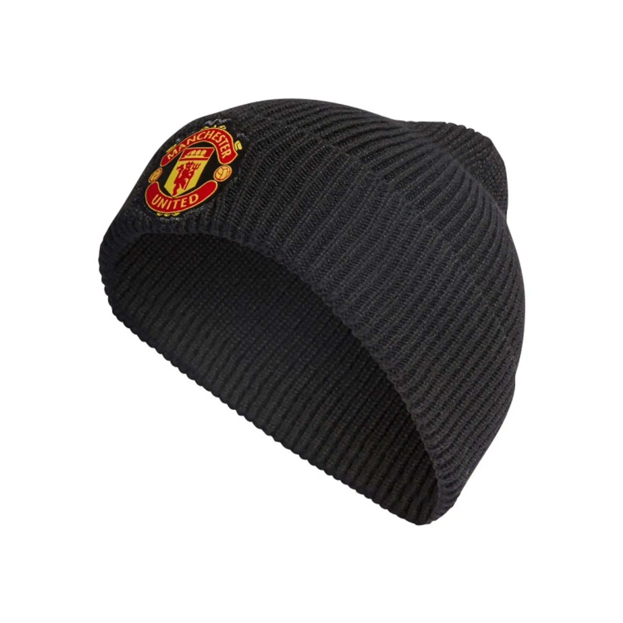 Man Utd Woolie Hat (Black) 2023-2024 Men's Size: One Size Fits All Manchester United Made By: Adidas