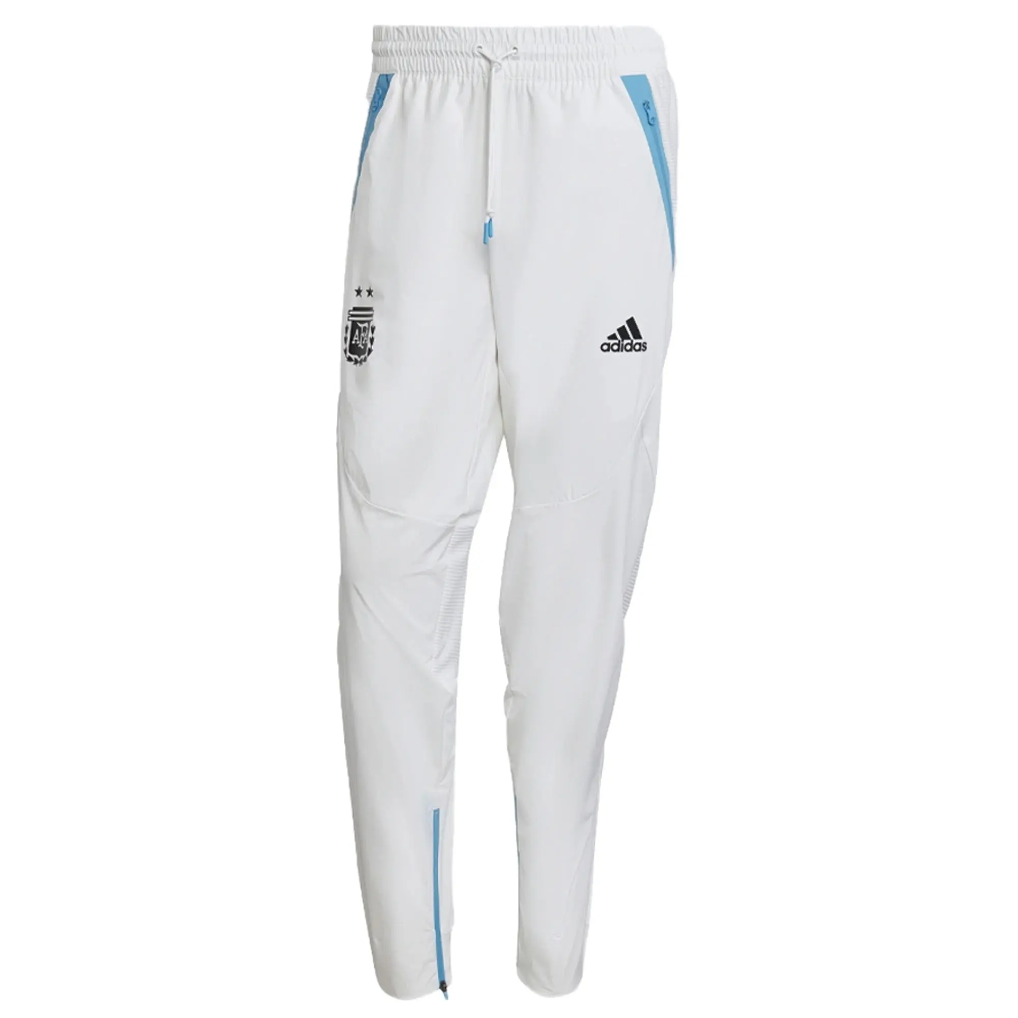 Argentina Game Day Travel Bottoms (White) 2022-2023 Men's Made By: Adidas