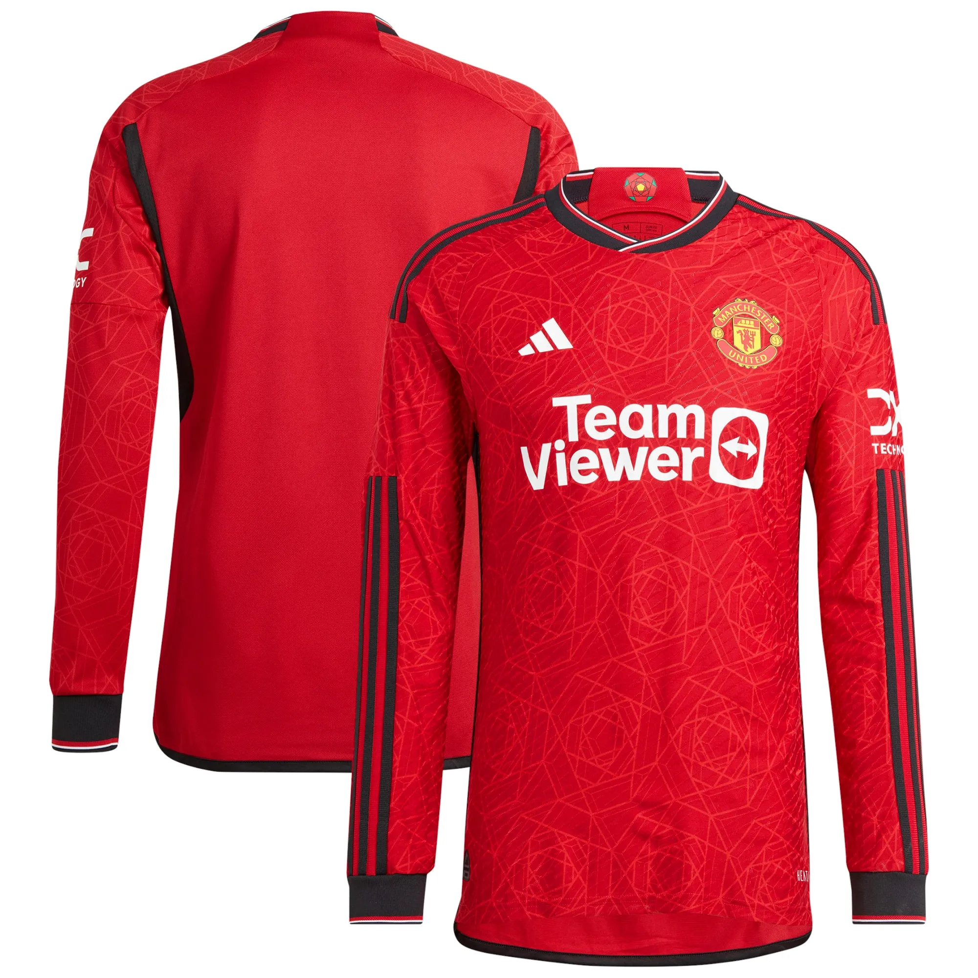 adidas Manchester United Mens LS Player Issue Home Shirt 2023/24