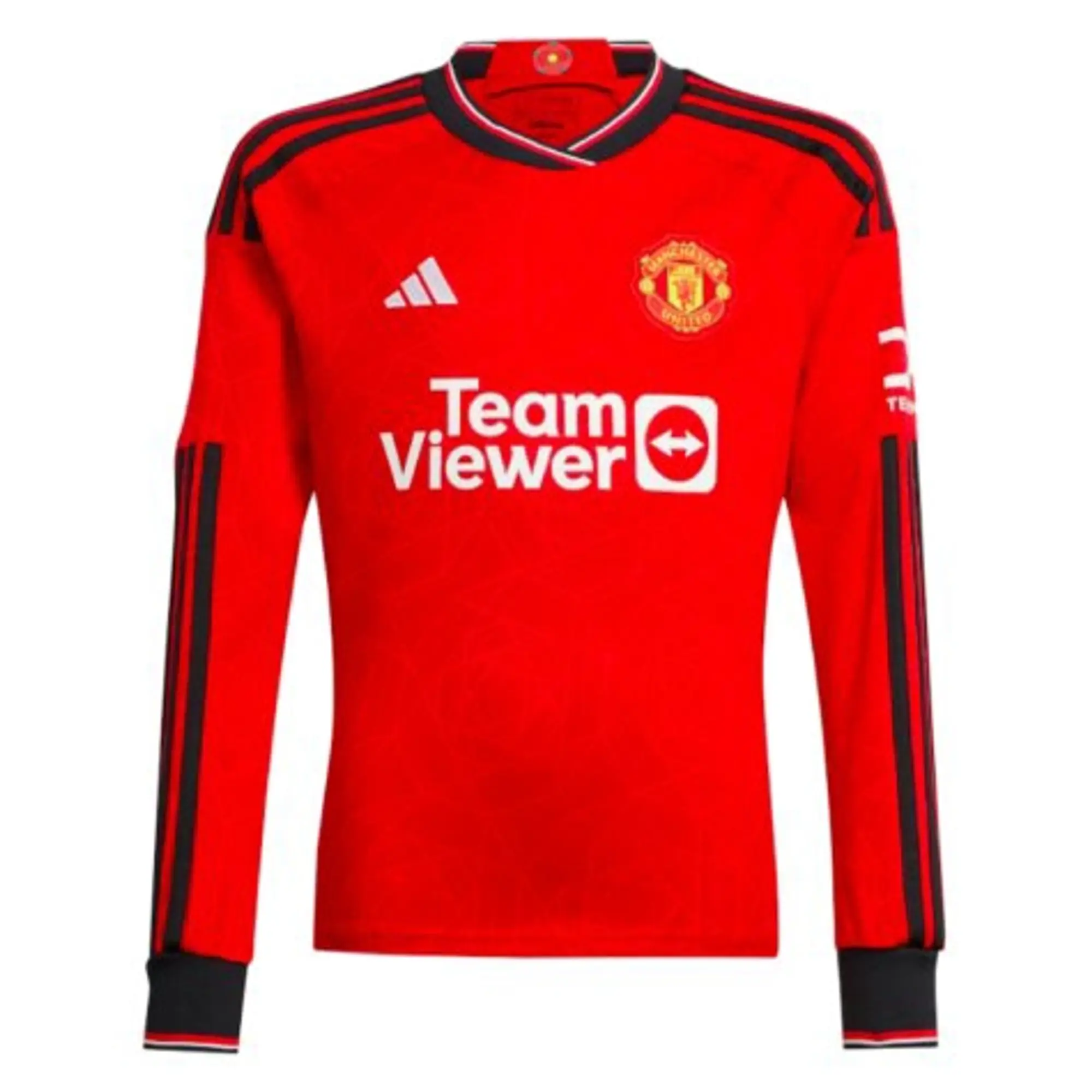 Man Utd Home Long Sleeve Shirt Kids Le Tissier 4 2023 2024 Red Size 15 16 Manchester United Made By Adidas IP1738 FOOTY.COM