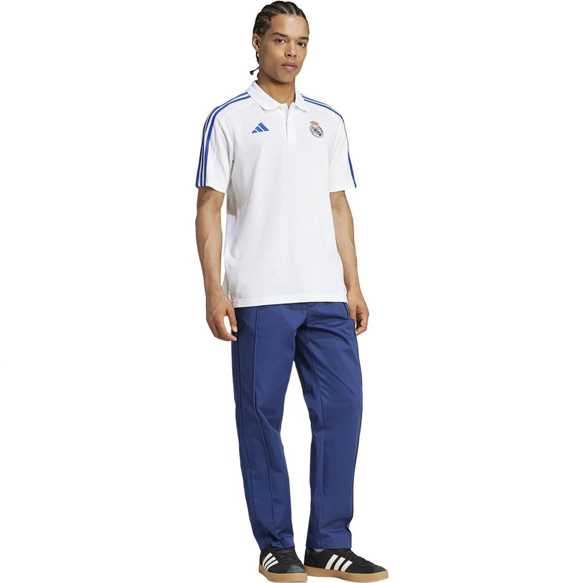 Real Madrid DNA Polo Shirt (White) 2024-2025 Men's Made By: Adidas
