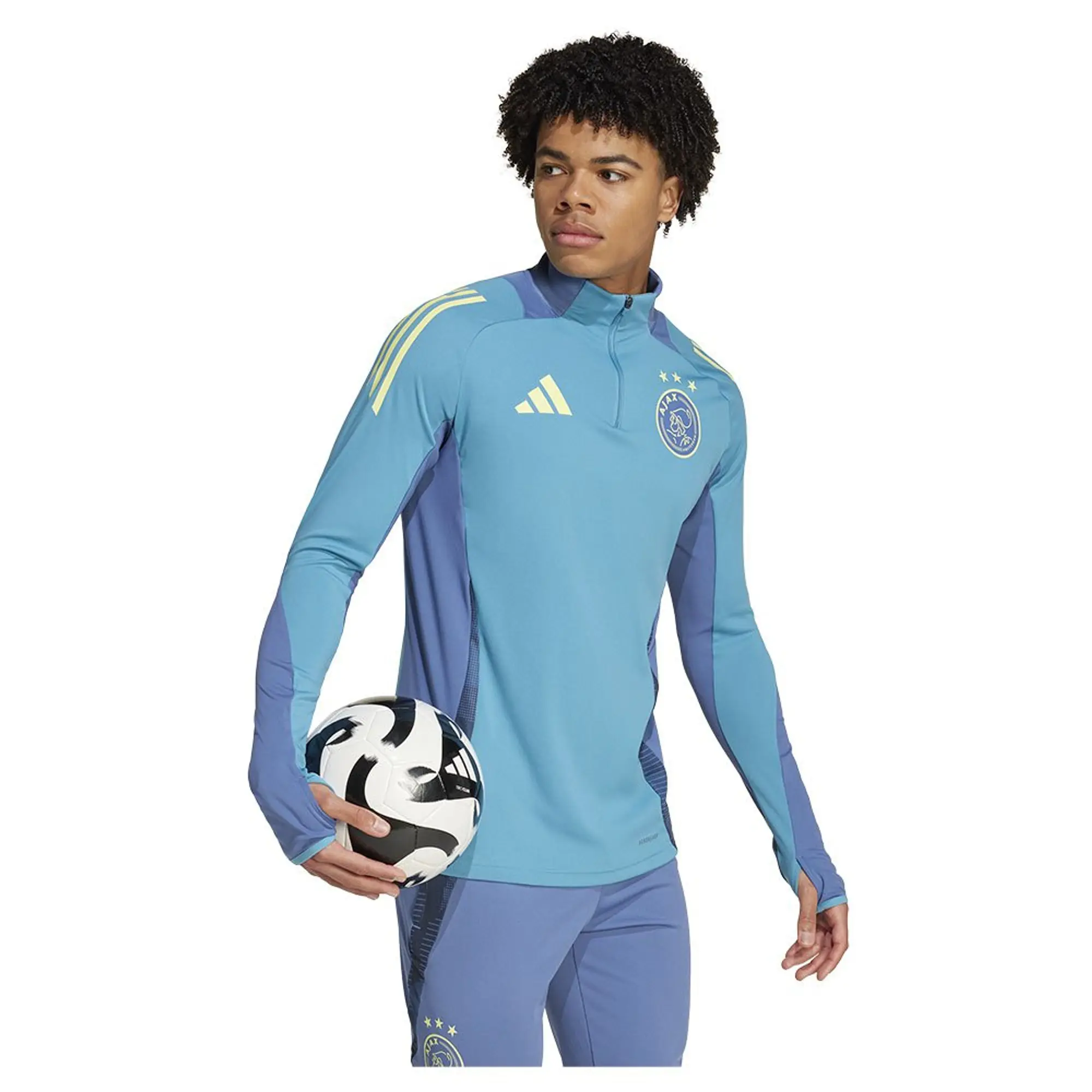 Ajax Training Top (Tactile Steel) 2024-2025 Men's Blue Made By: Adidas