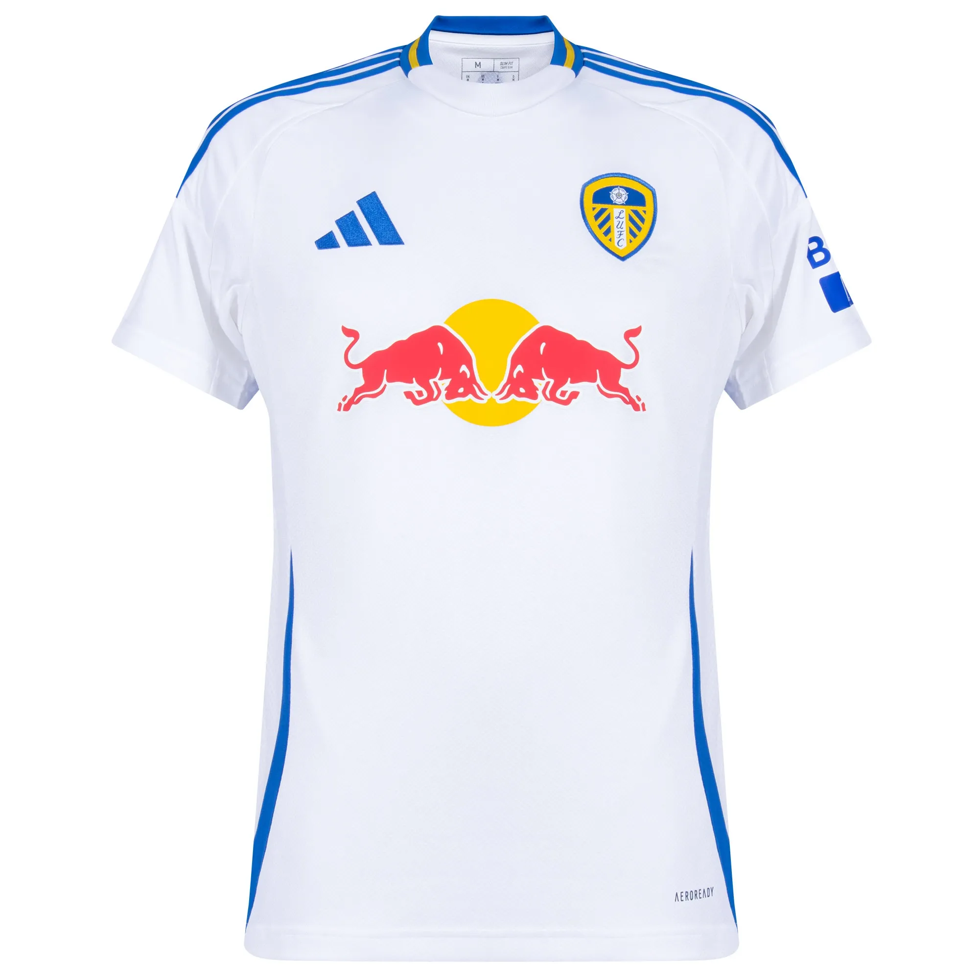 adidas Leeds United Mens SS Home Shirt 2024/25