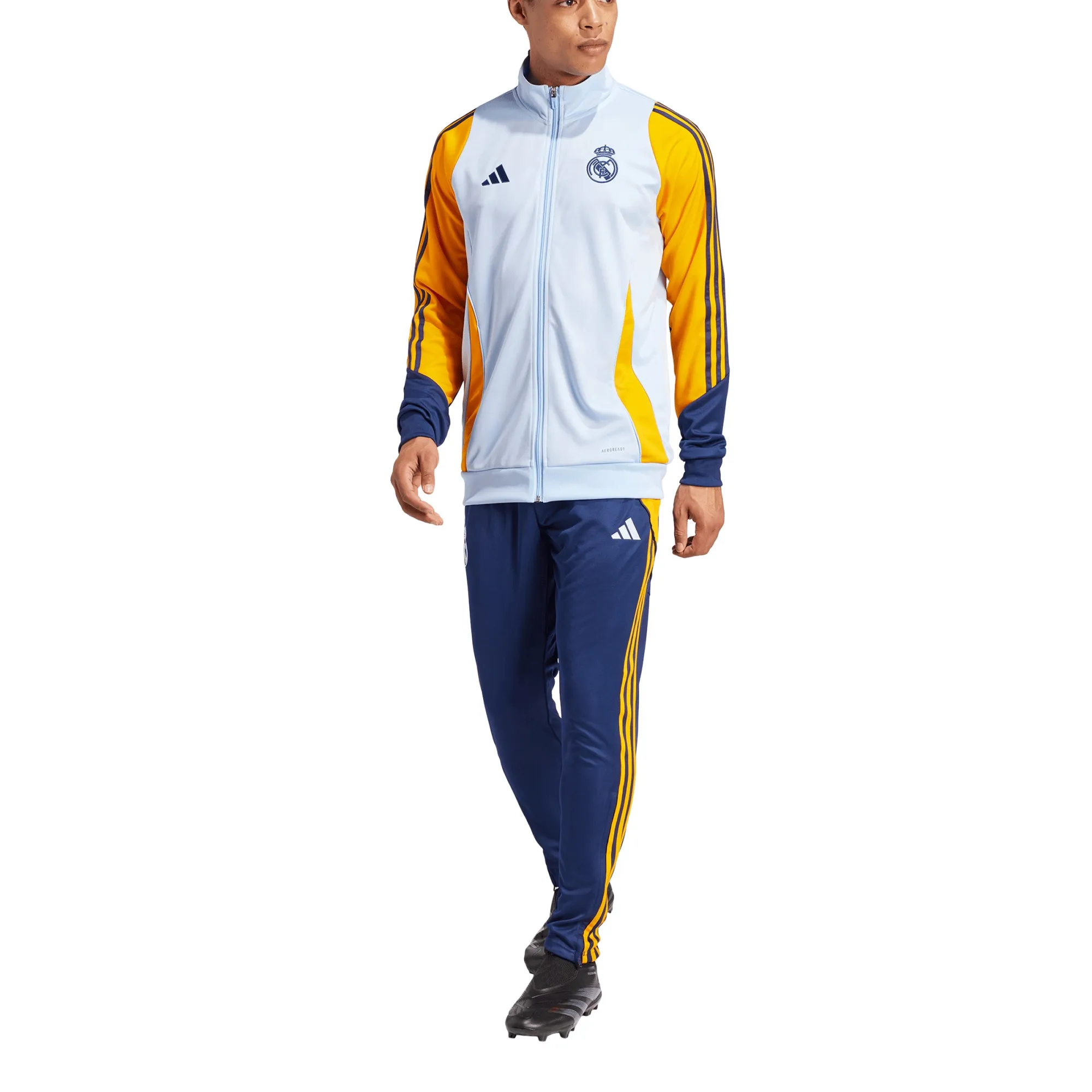 Real Madrid Tracksuit (Glow Blue) 2024-2025 Men's Made By: Adidas
